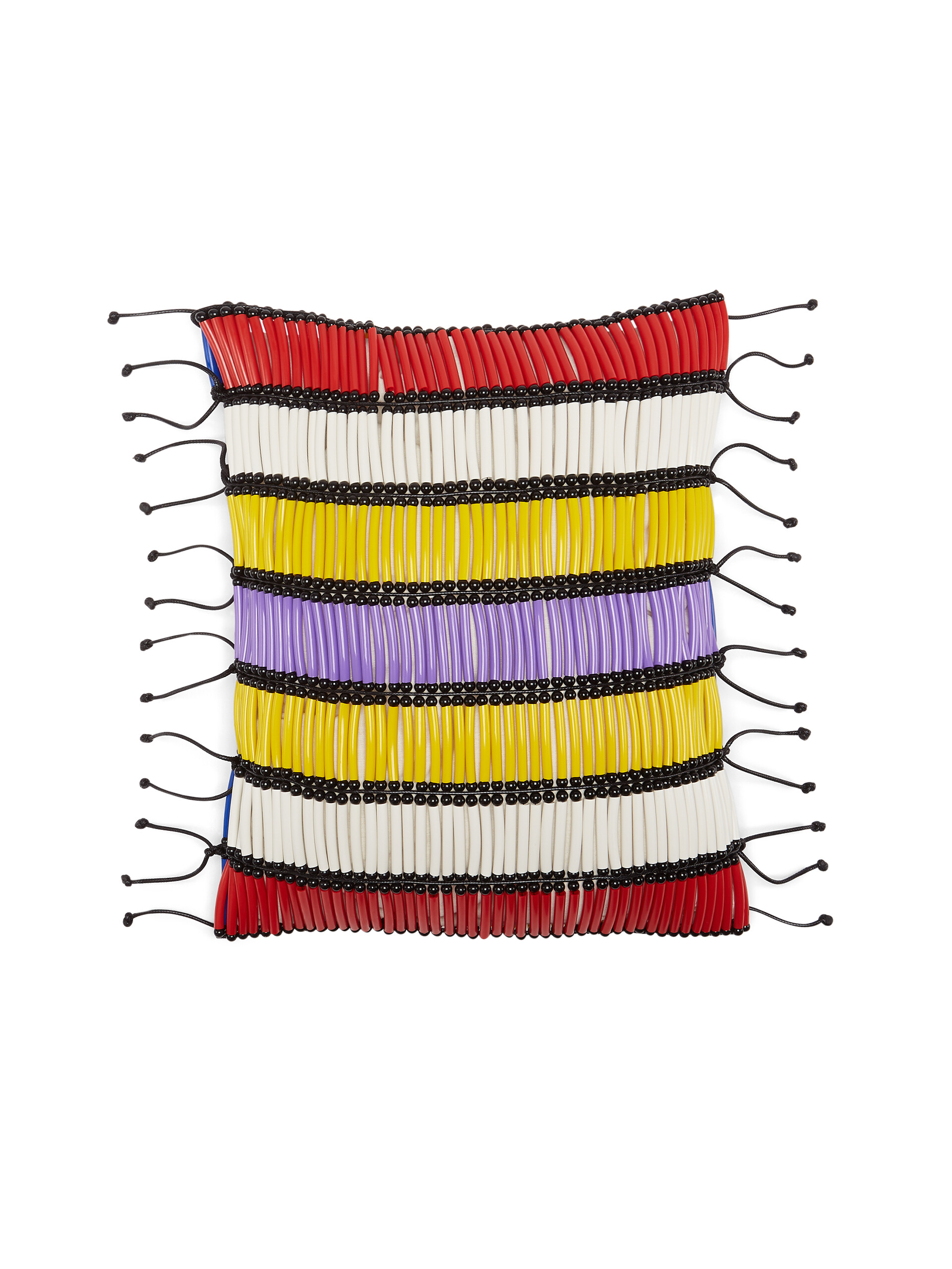 MARNI MARKET medium cushion in white, lilac, yellow, red and black PVC - Furniture - Image 2
