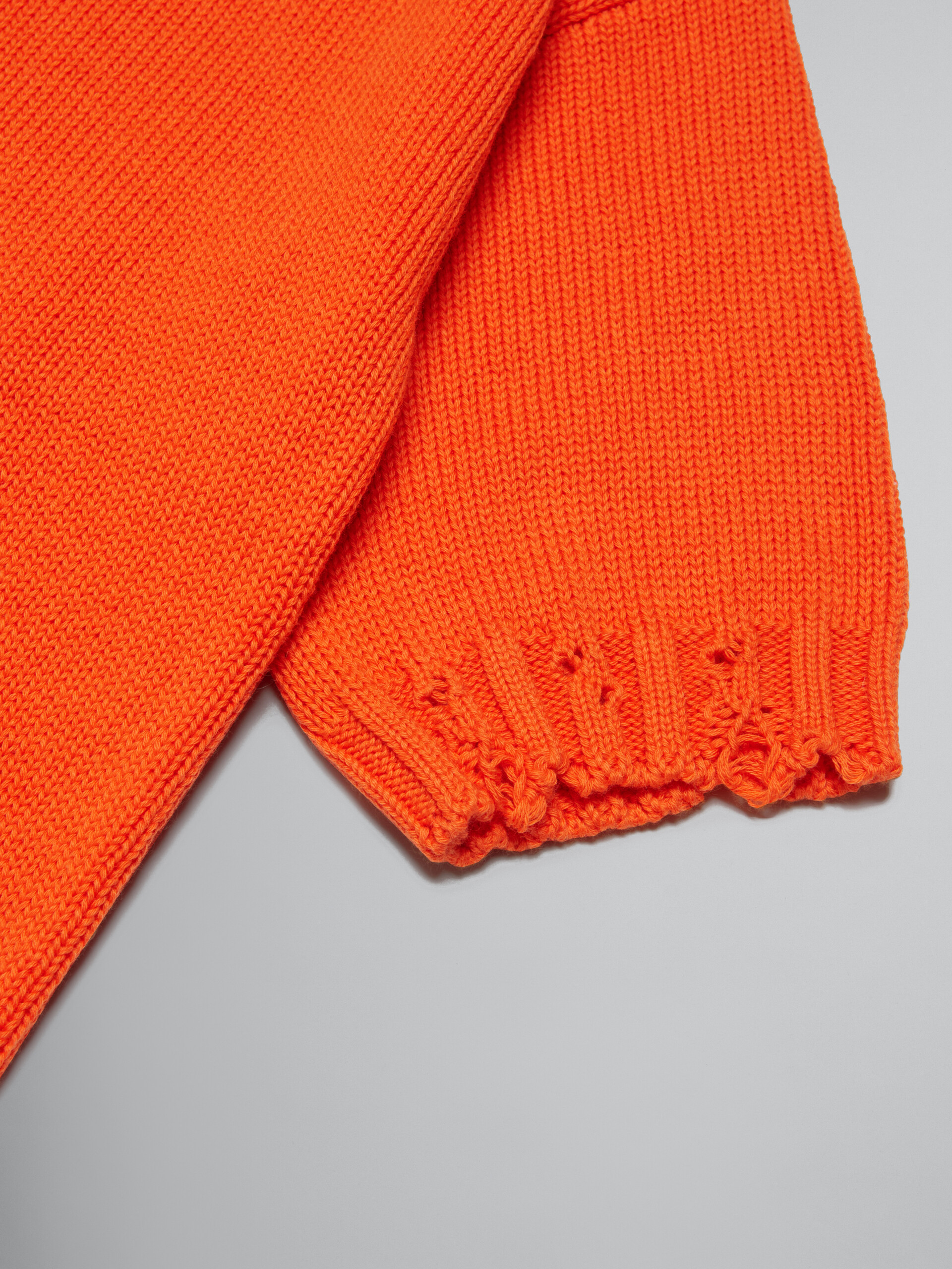 Orange cotton dress - Dresses - Image 4