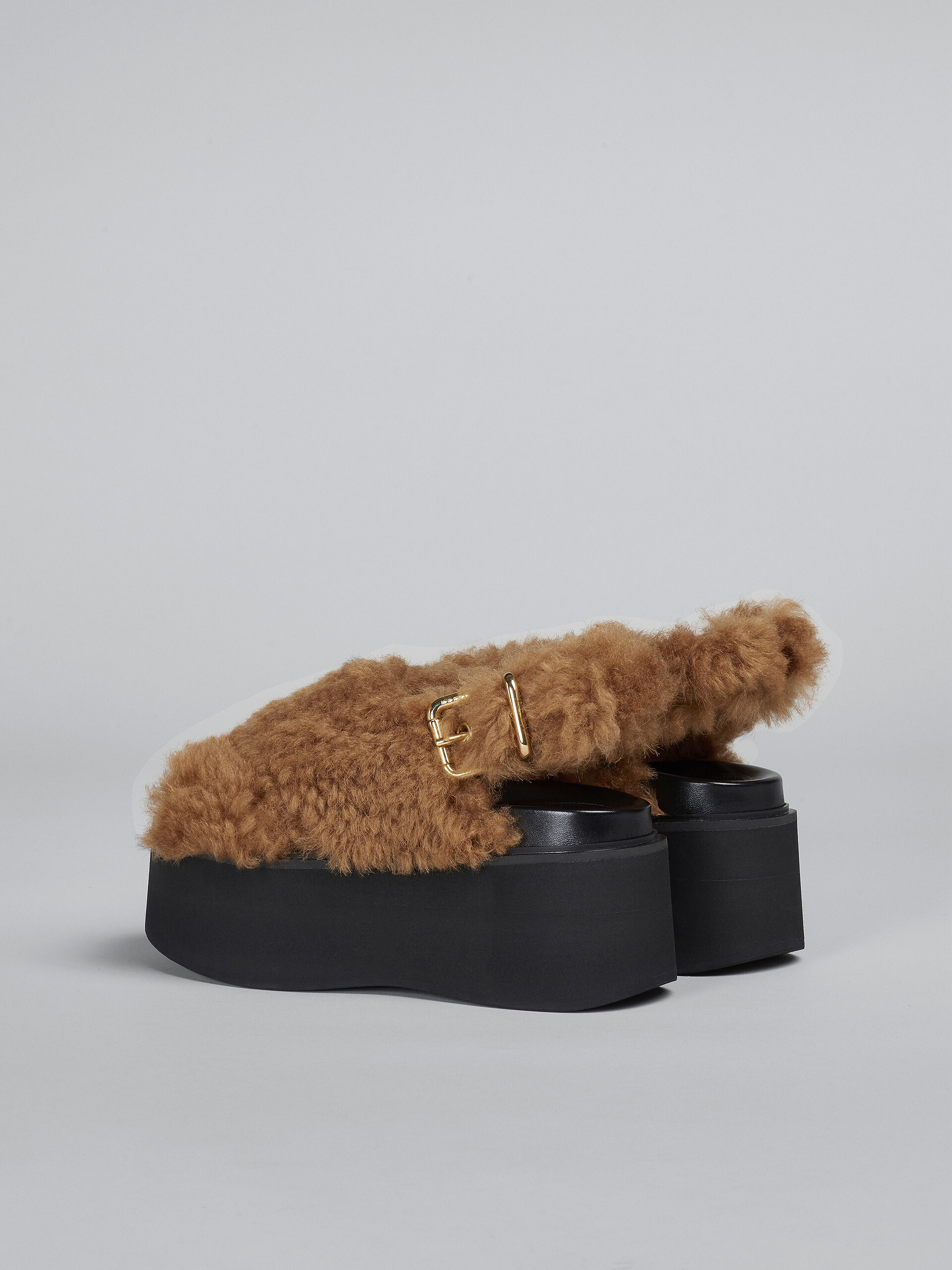 Shearling wedge - Sandals - Image 3