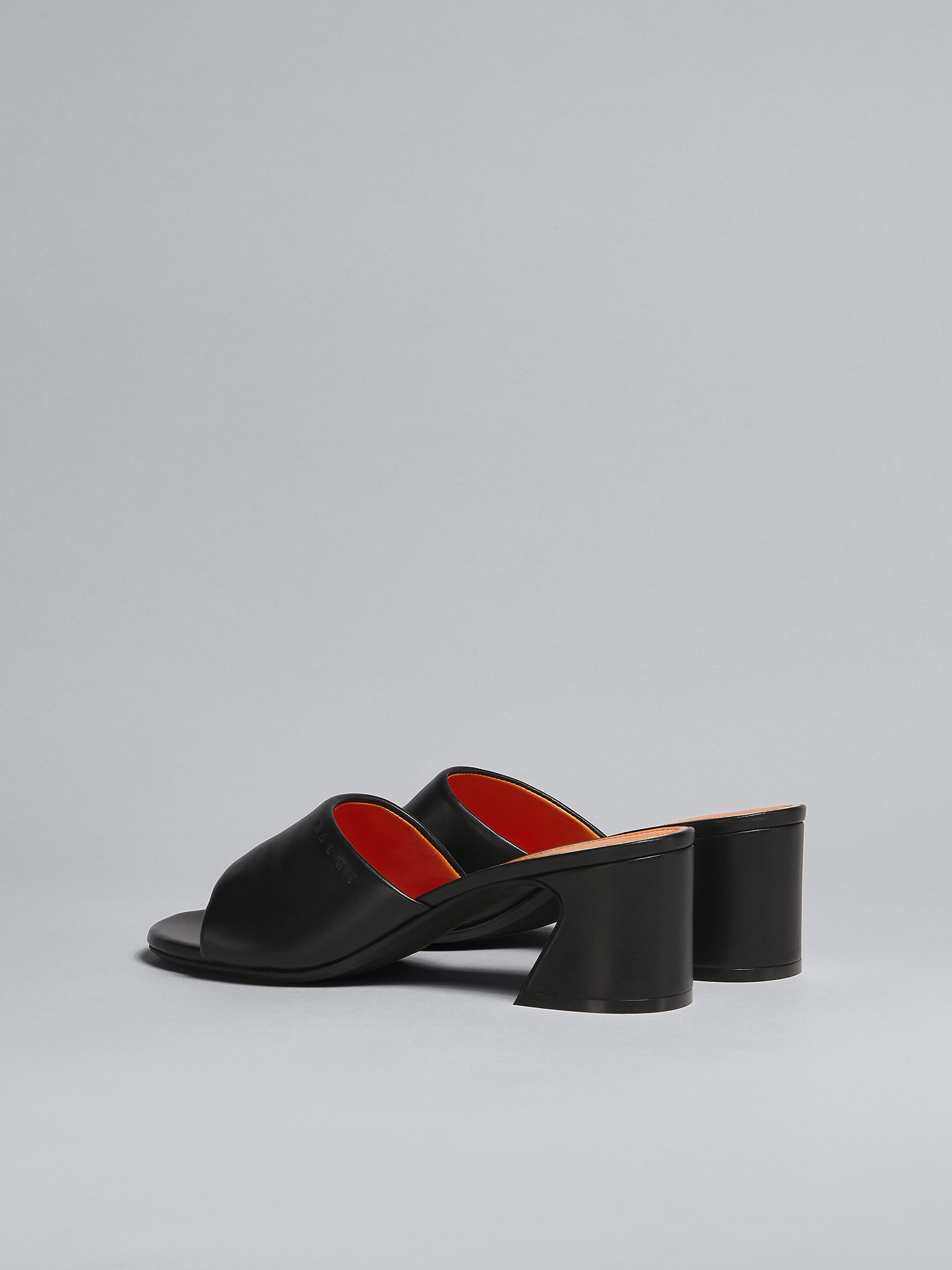 Black leather sandal - Sandals - Image 3