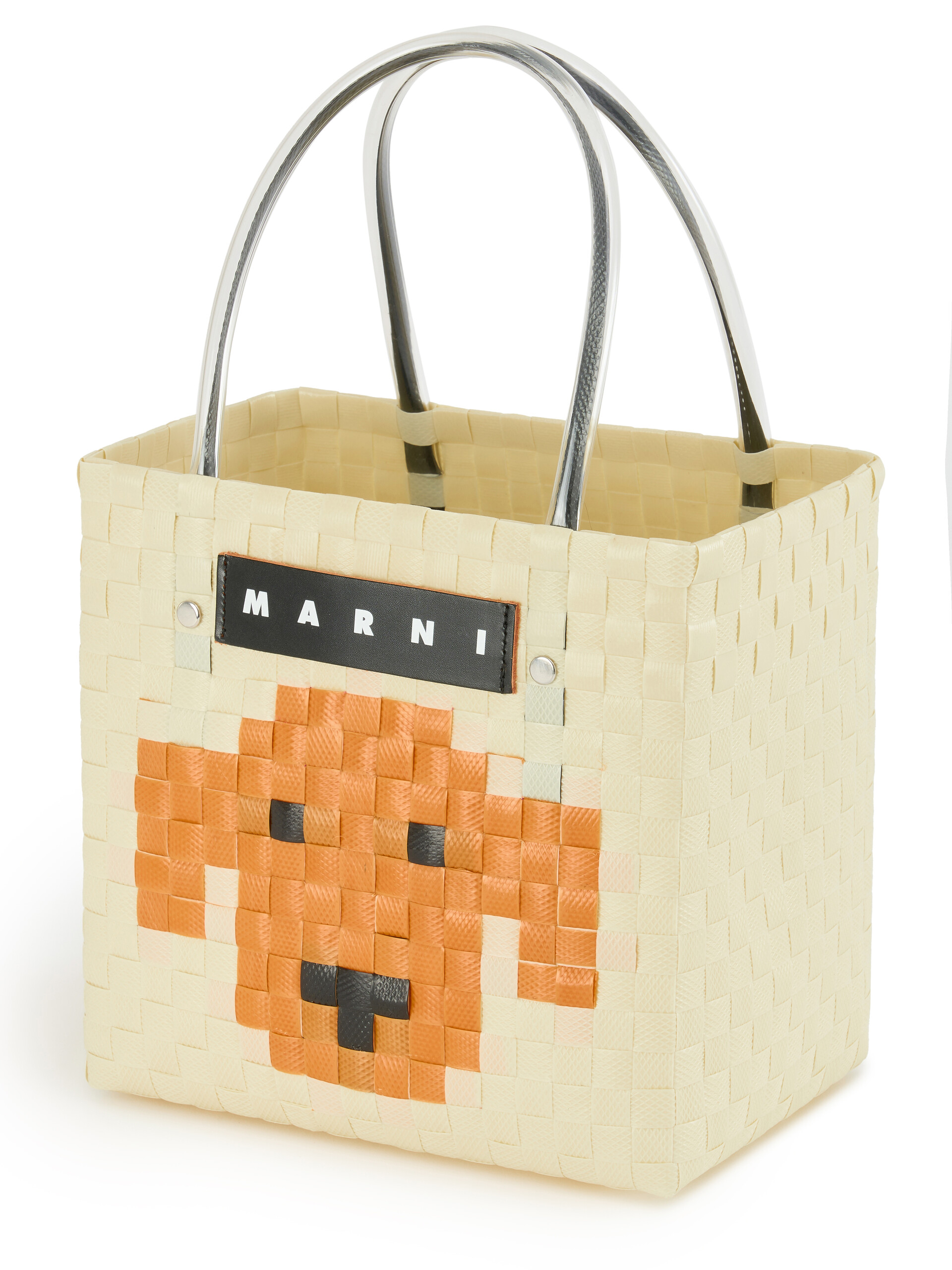 Light pink MARNI MARKET ANIMAL BASKET bag - Shopping Bags - Image 4