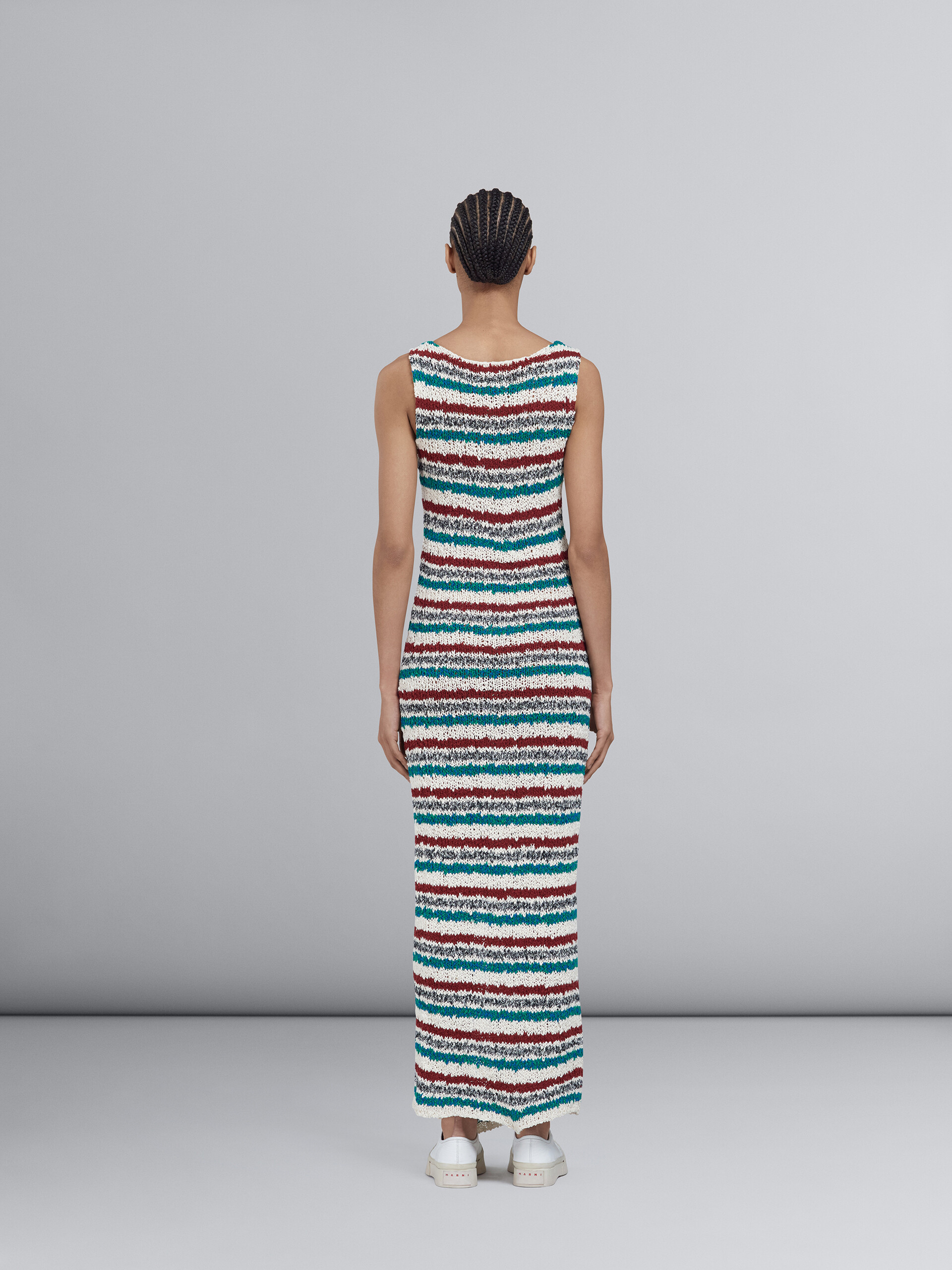Striped cotton knit dress - Dresses - Image 3