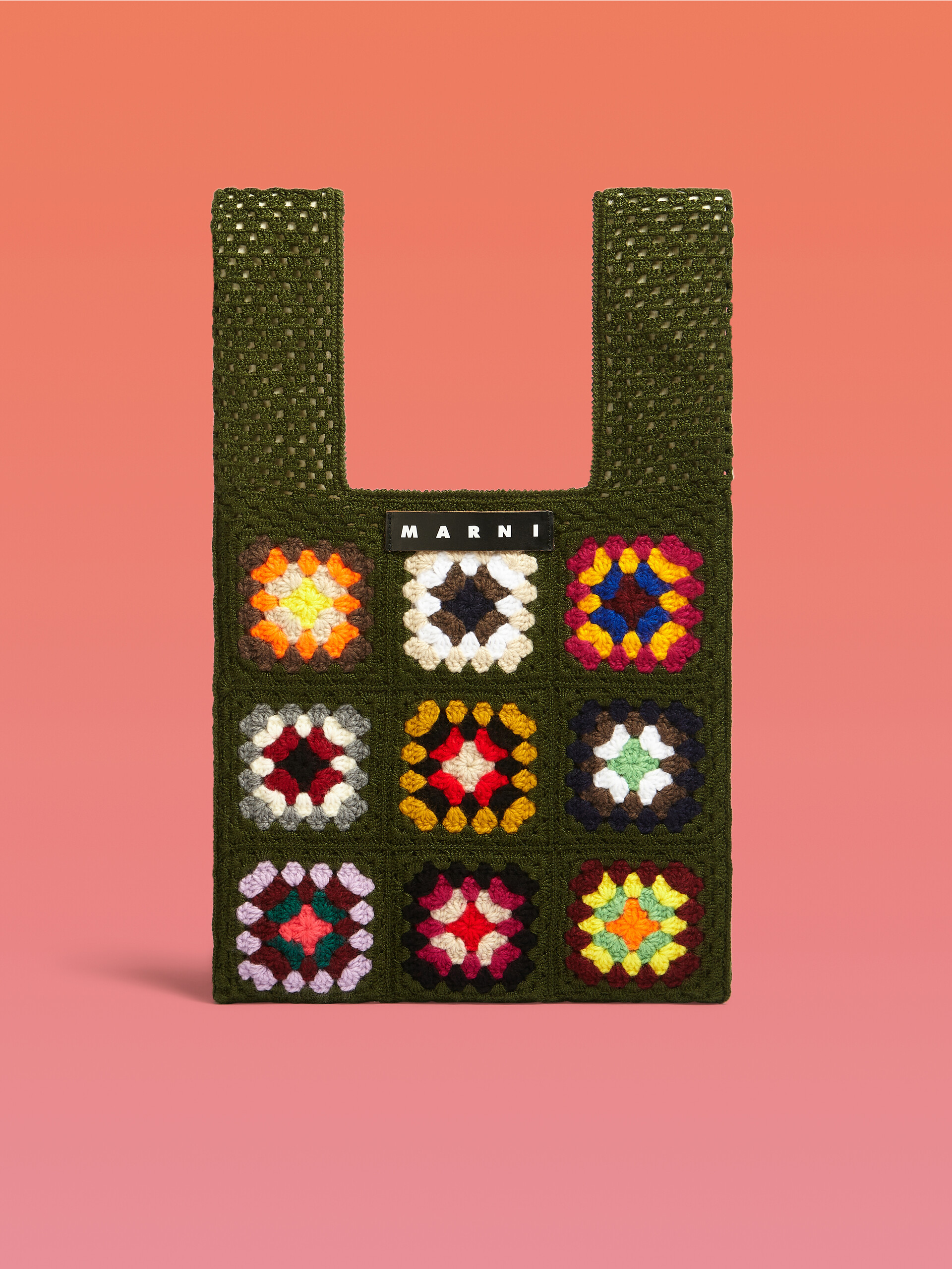Green crochet polyester MARNI MARKET bag - Bags - Image 1