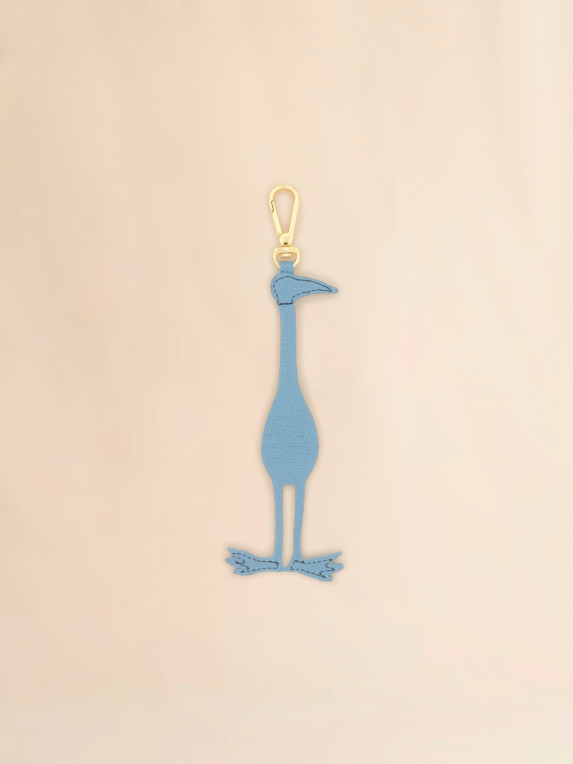 Blue leather animal alphabet charm - Key Rings - Image 2