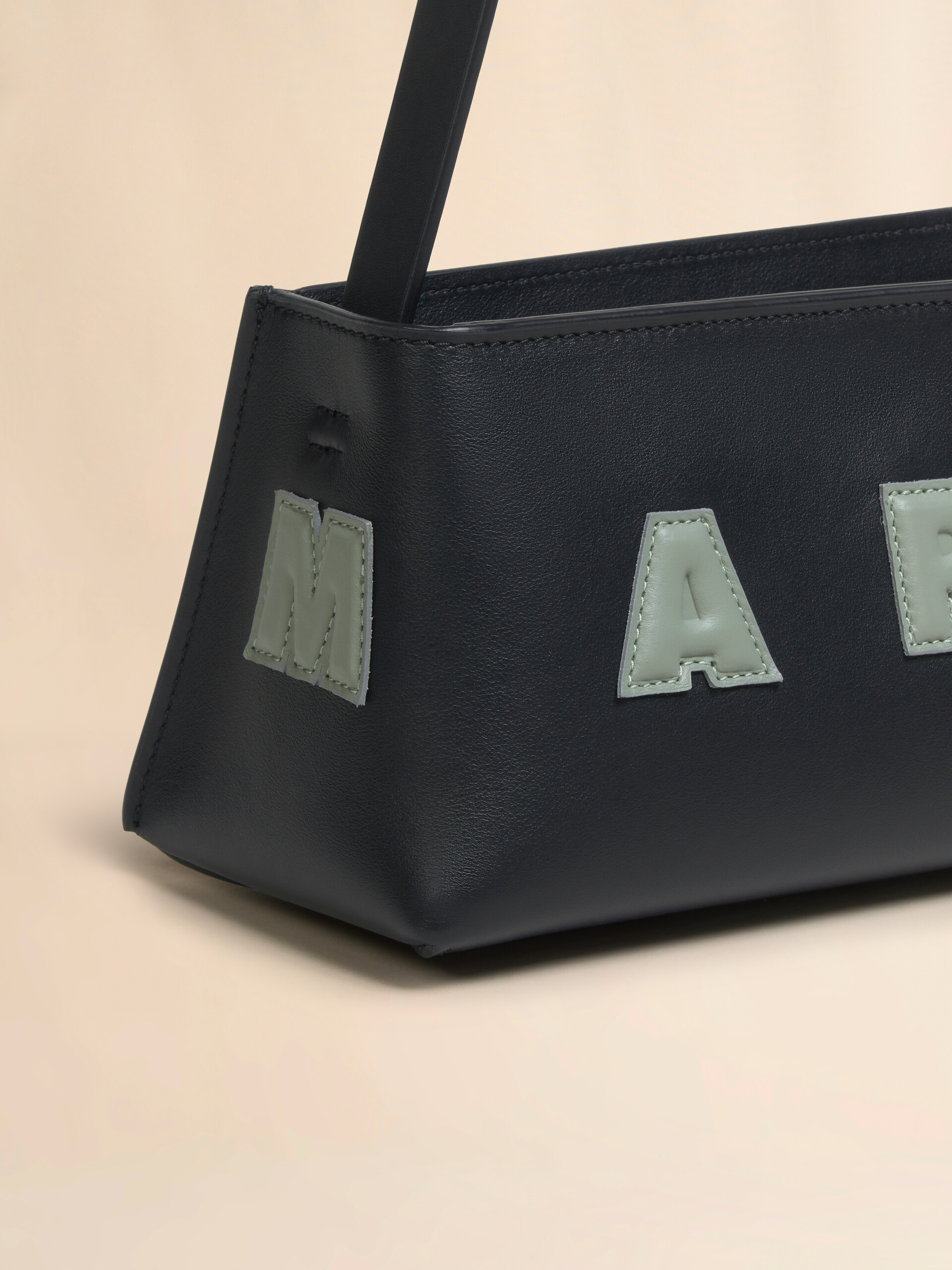 Cream leather Museo baguette bag - Shoulder Bag - Image 5