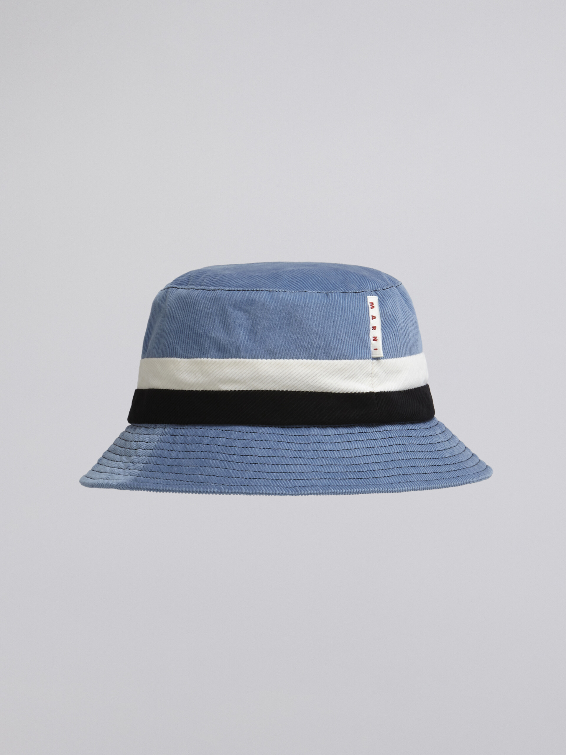 Fisherman hat in cotton and velvet - Hats - Image 2