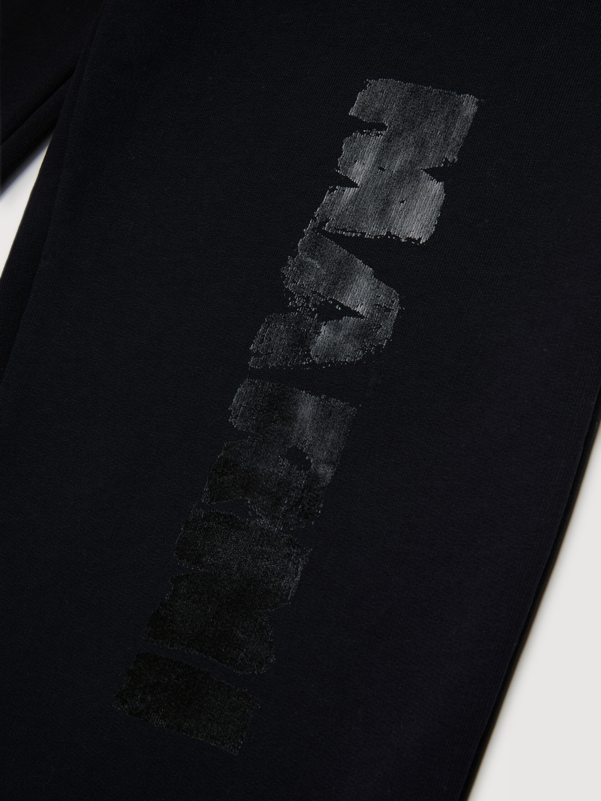 Black cotton joggers with shiny Marni logo - Pants - Image 3