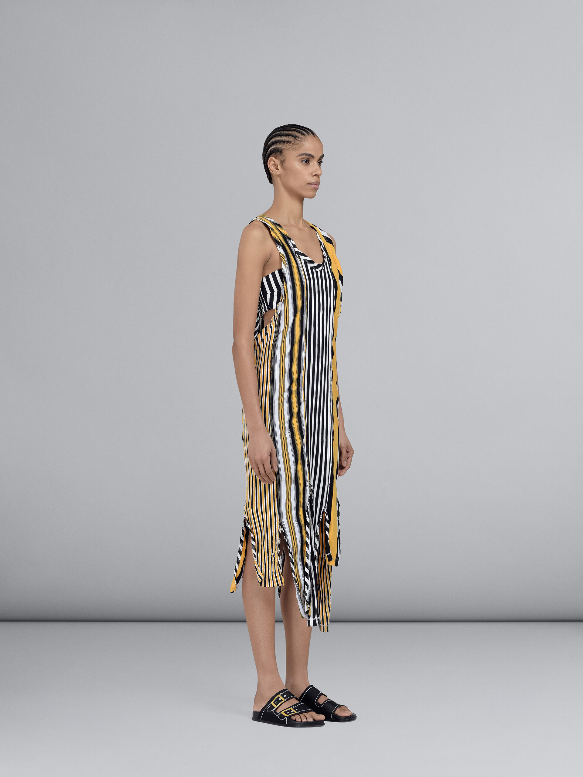 ストライプジャージー製チュニックドレス - ドレス - Image 5