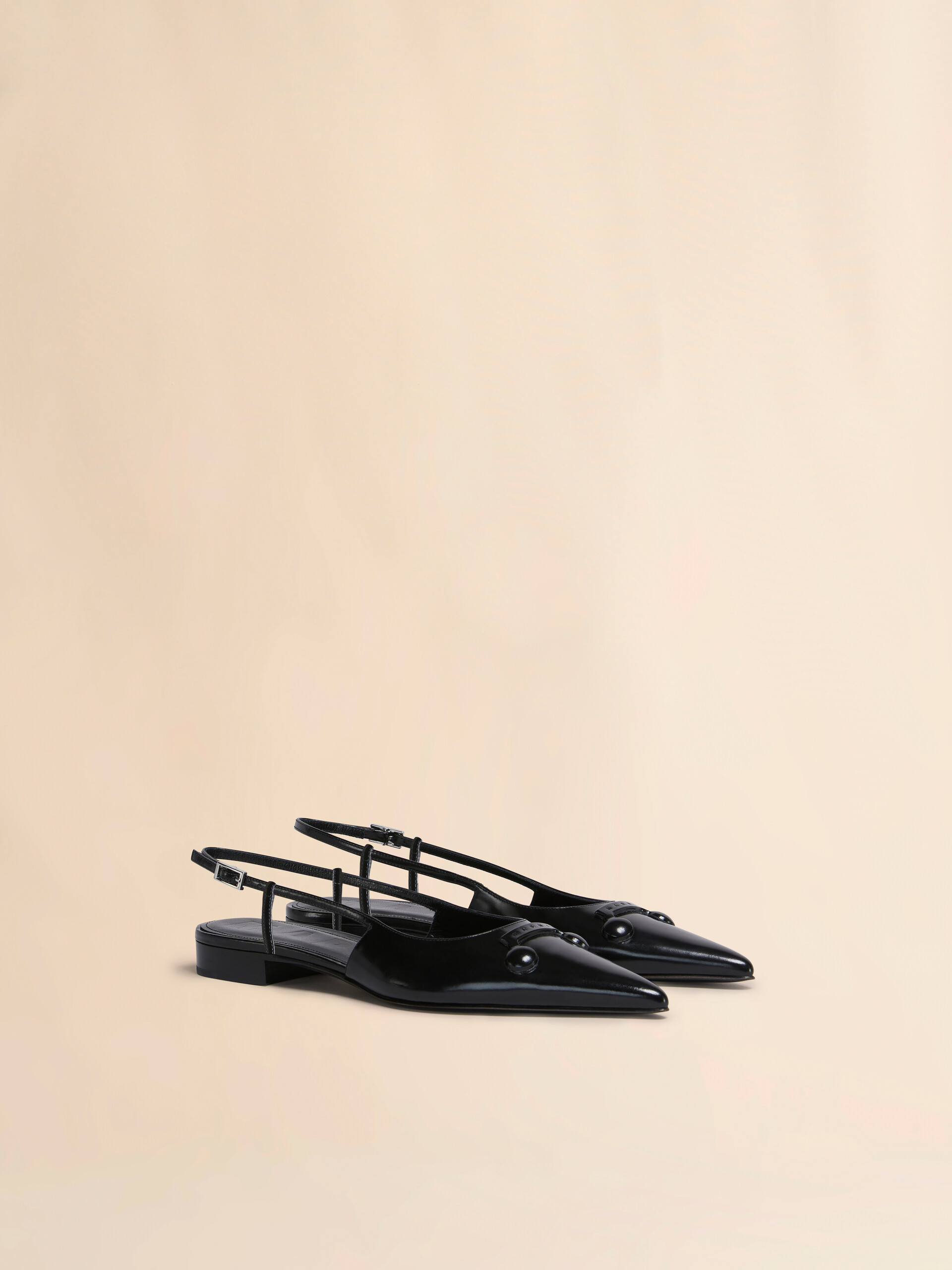 Slingback Trunkaroo in pelle rosa con punta affusolata - Ballerine - Image 2