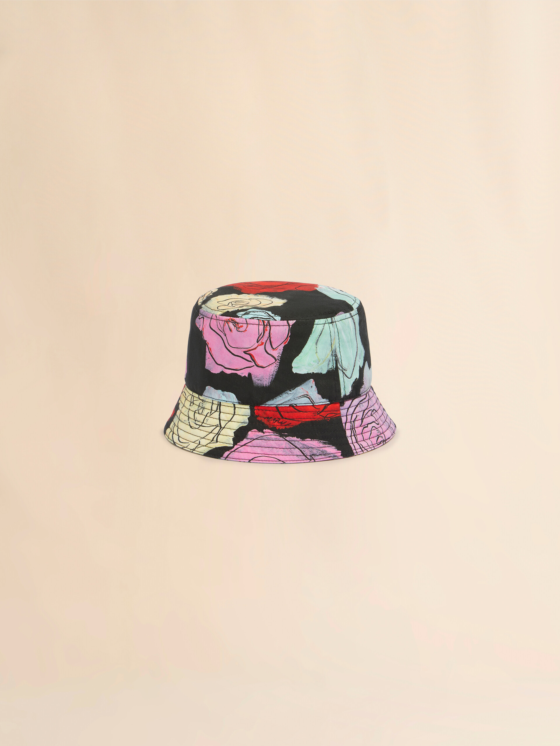 Black cotton bucket hat with Orion print - Hats - Image 3