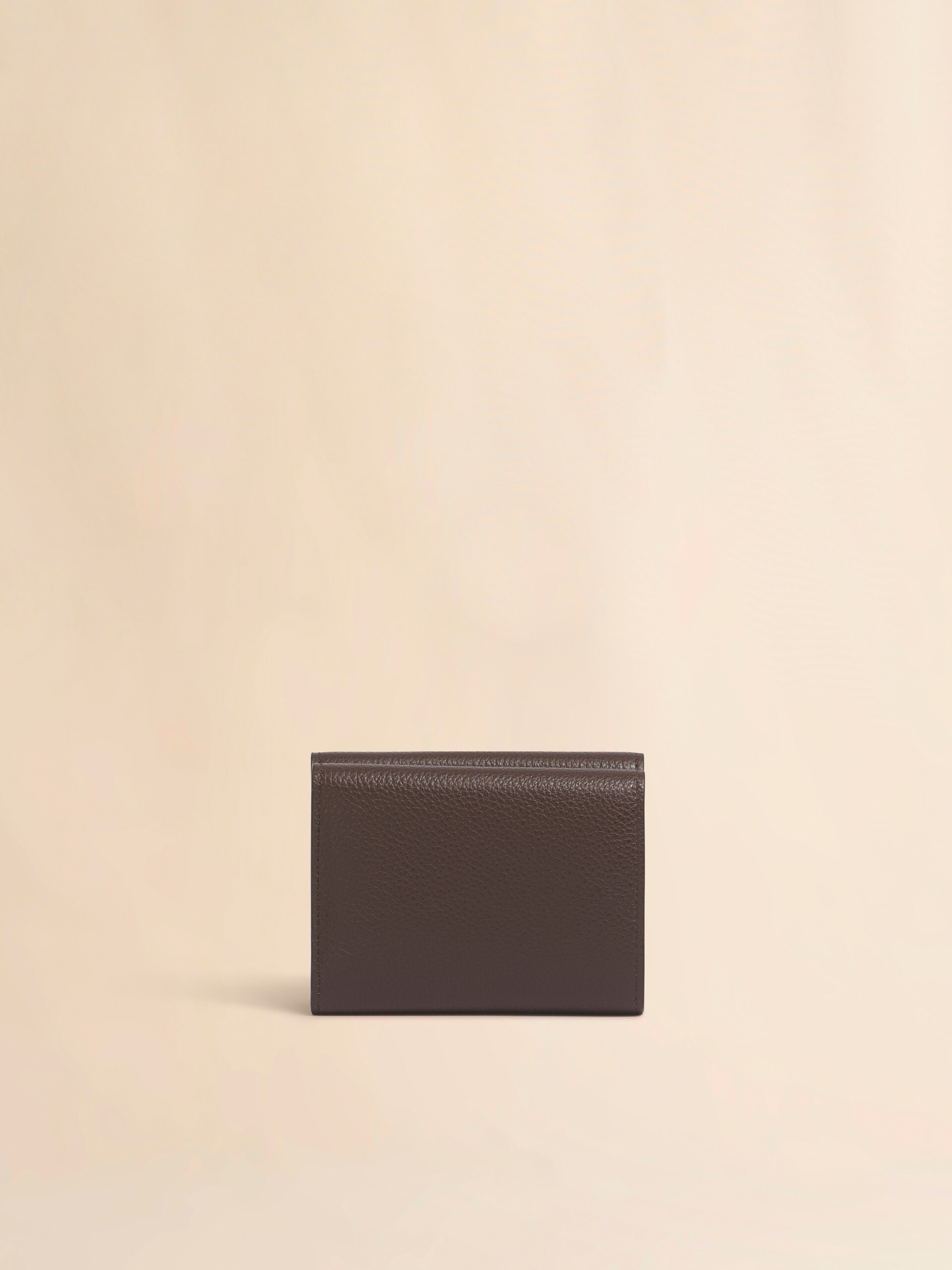 ブラック レザー製三つ折りウォレット、マルニメンディング刺繍入り - 財布 - Image 3