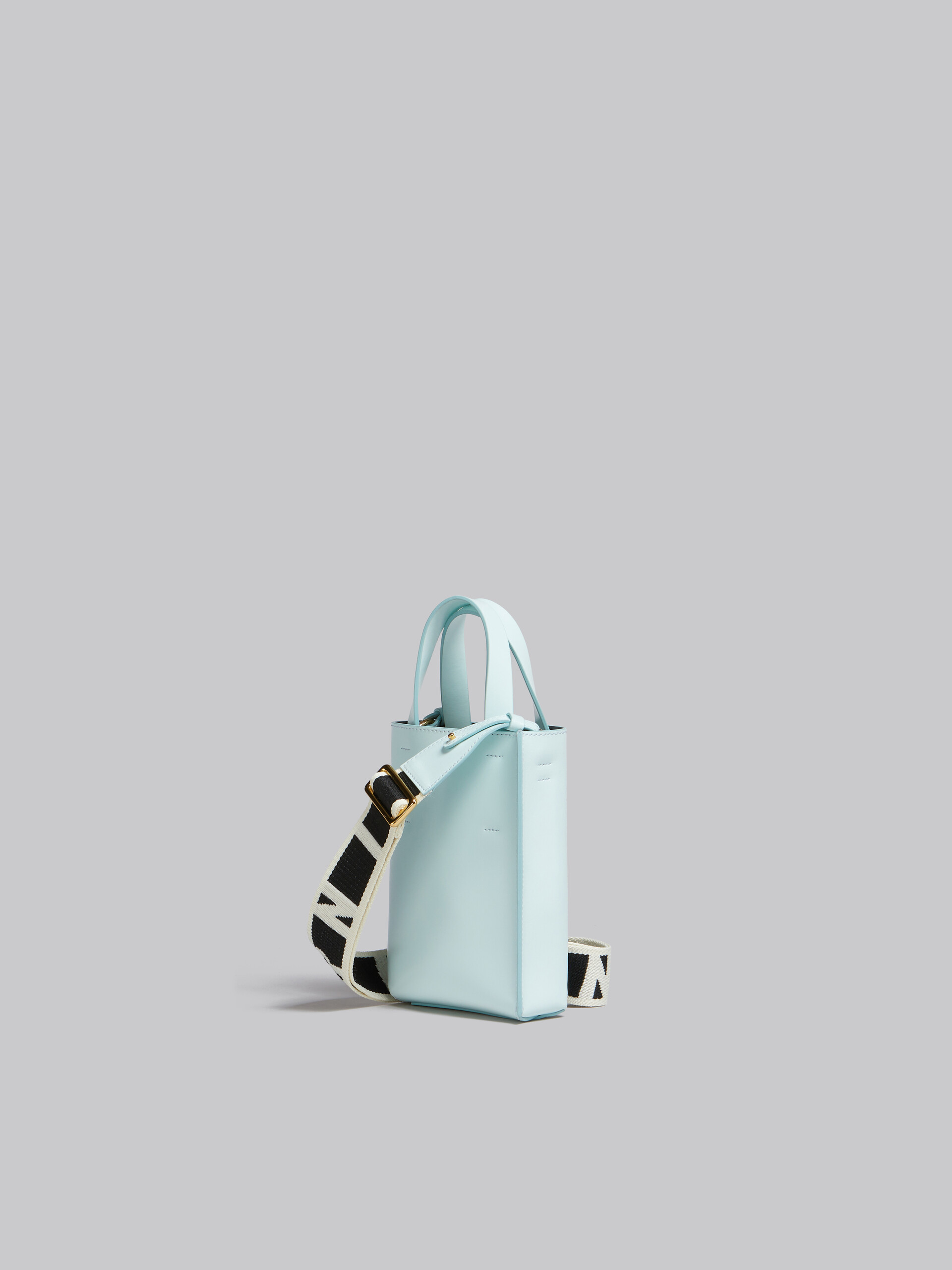 MUSEO nano bag in black leather - Shopping Bags - Image 3