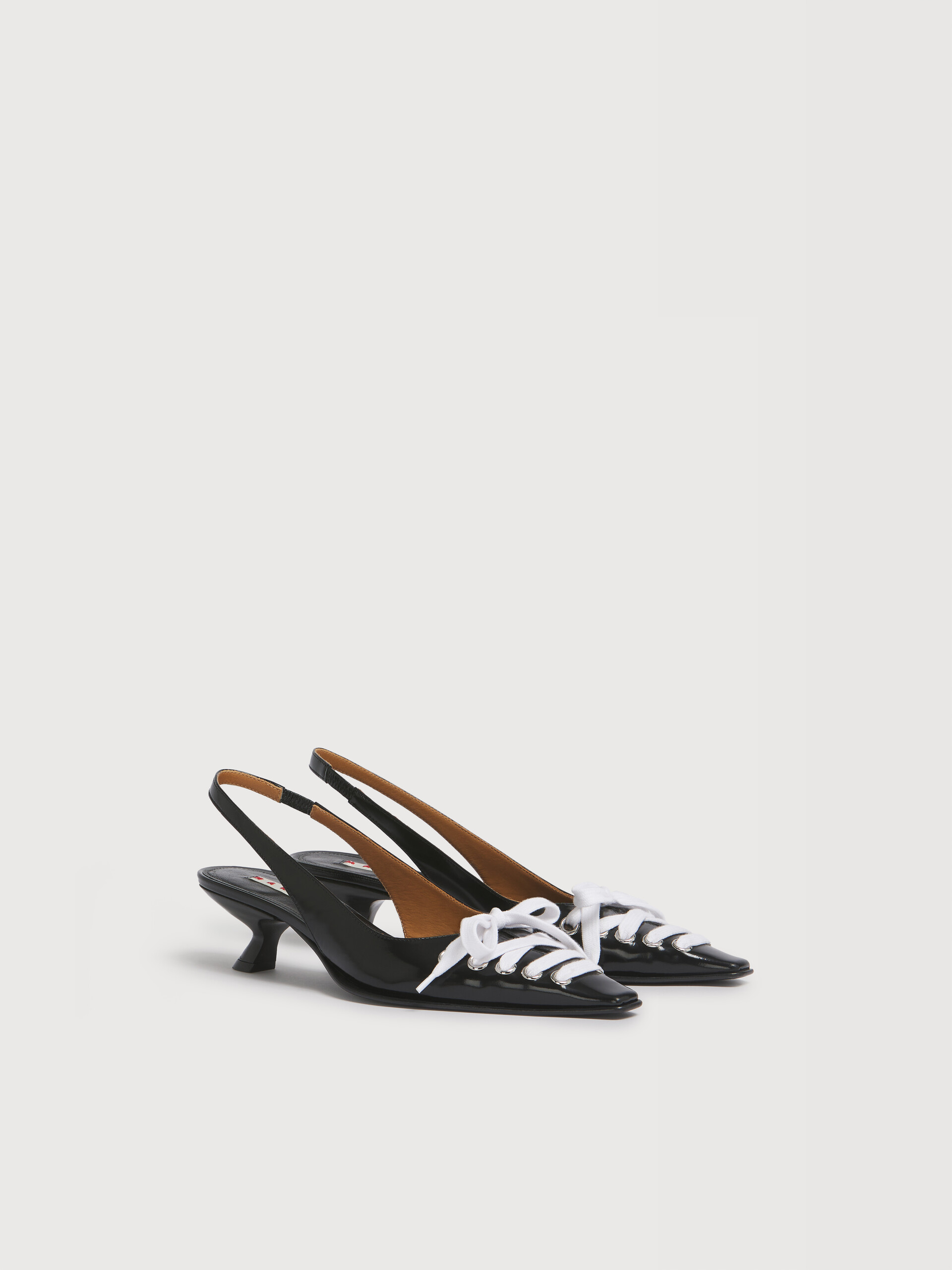 Deep brown leather Kat slingback - Pumps - Image 2