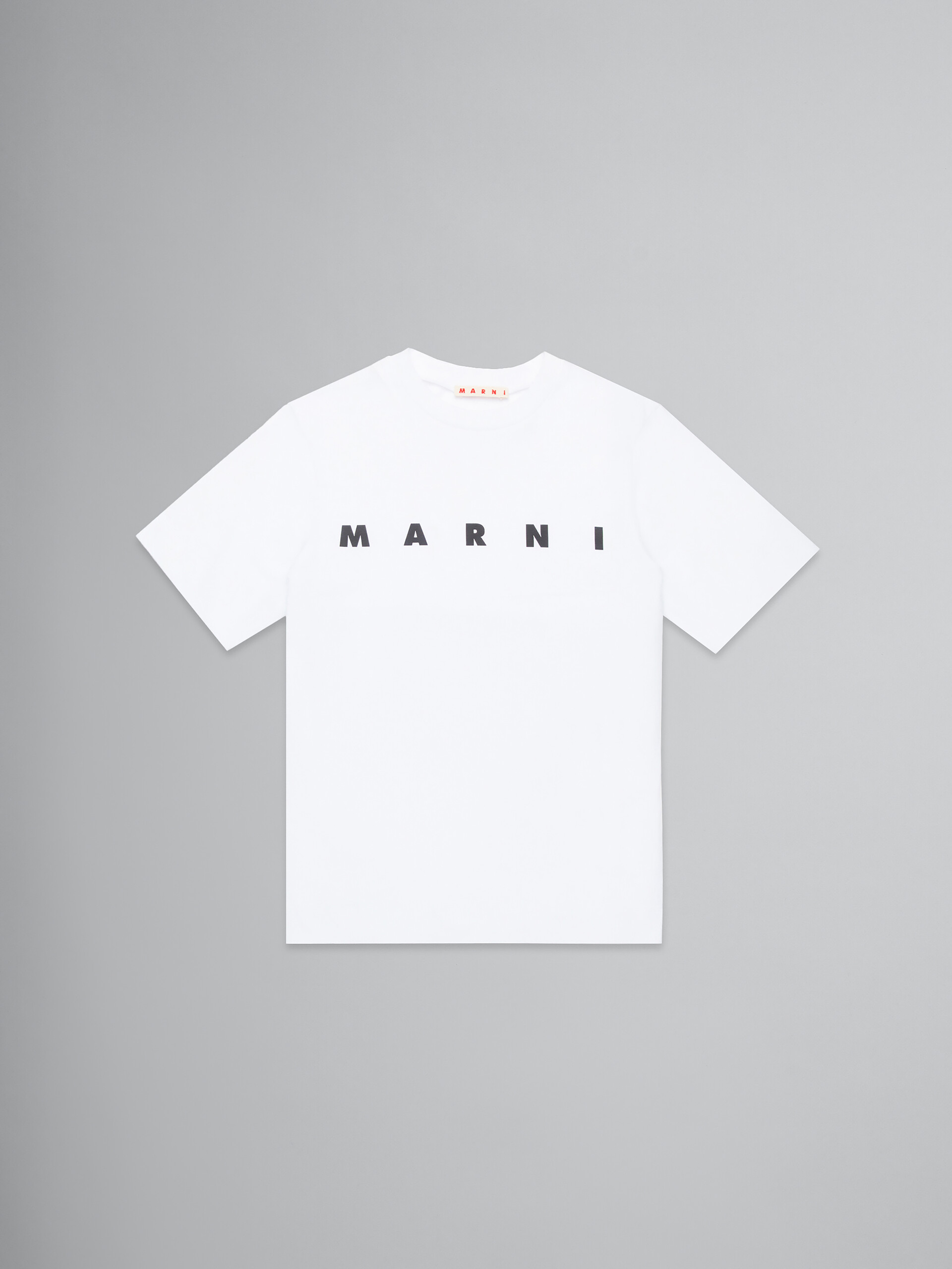 White t-shirt in jersey with logo - T-shirts - Image 1