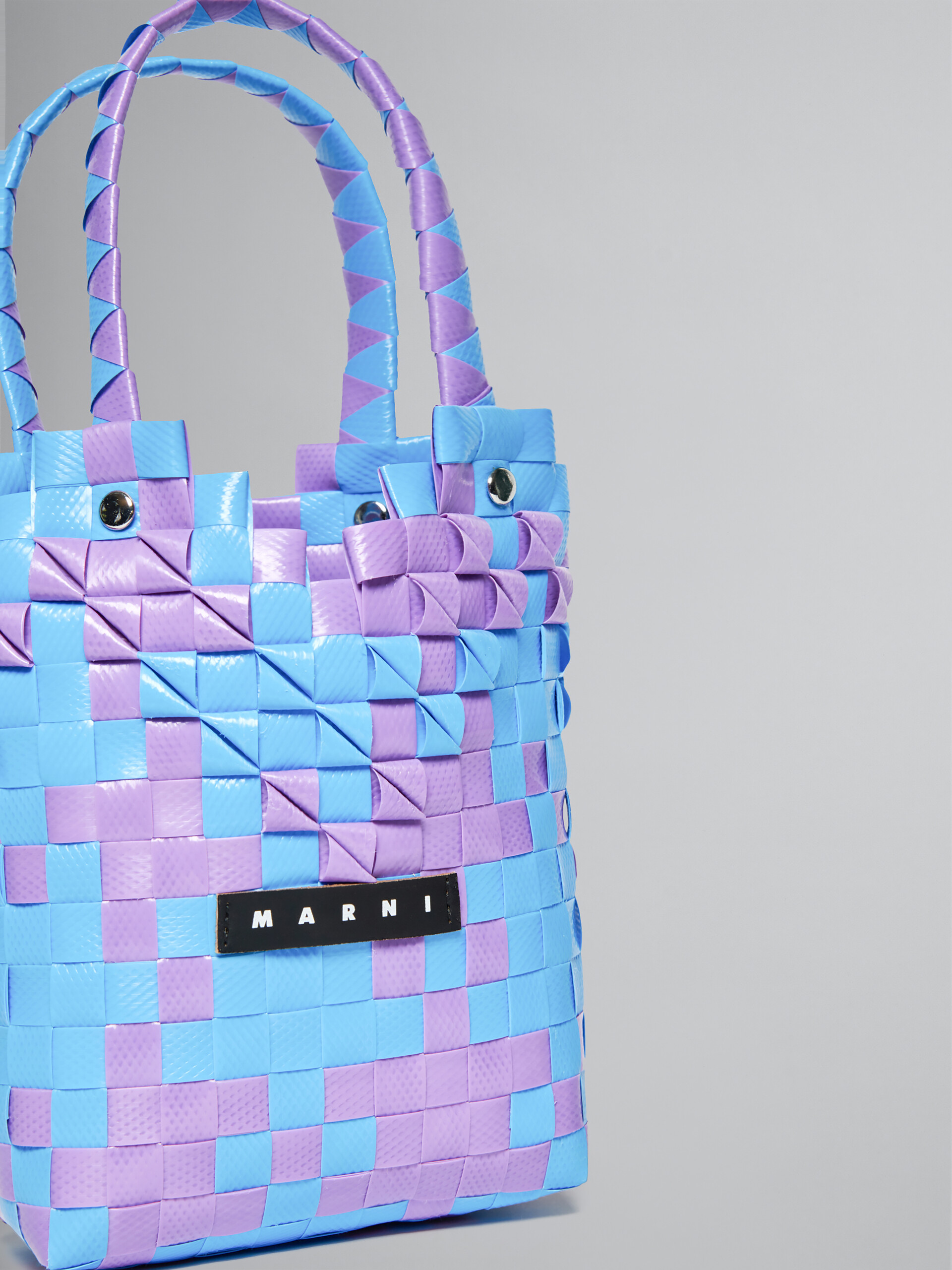 Ballet pink Diamond Basket woven shopper - Bags - Image 4