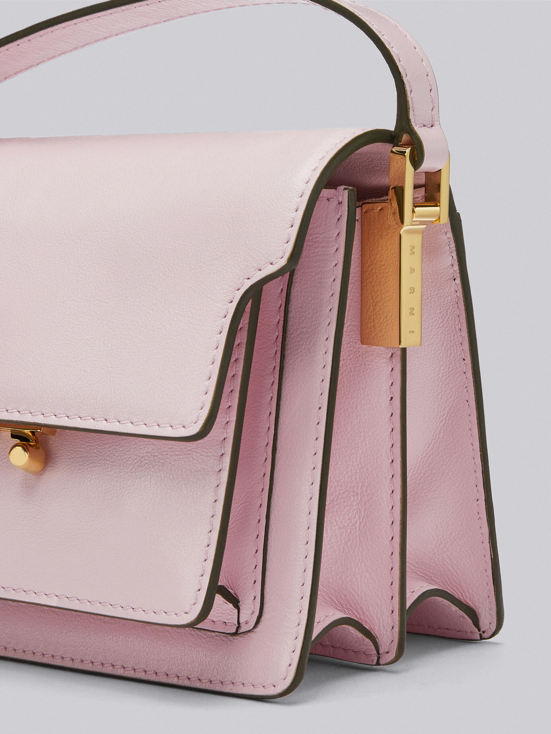 TRUNK SOFT bag mini in pelle rosa - Borse a spalla - Image 3