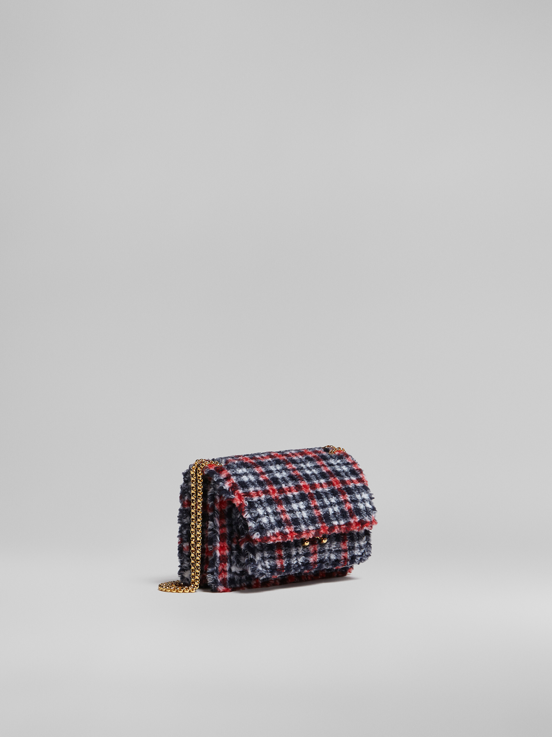 TRUNK SOFT medium bag in check fabric - Shoulder Bag - Image 6