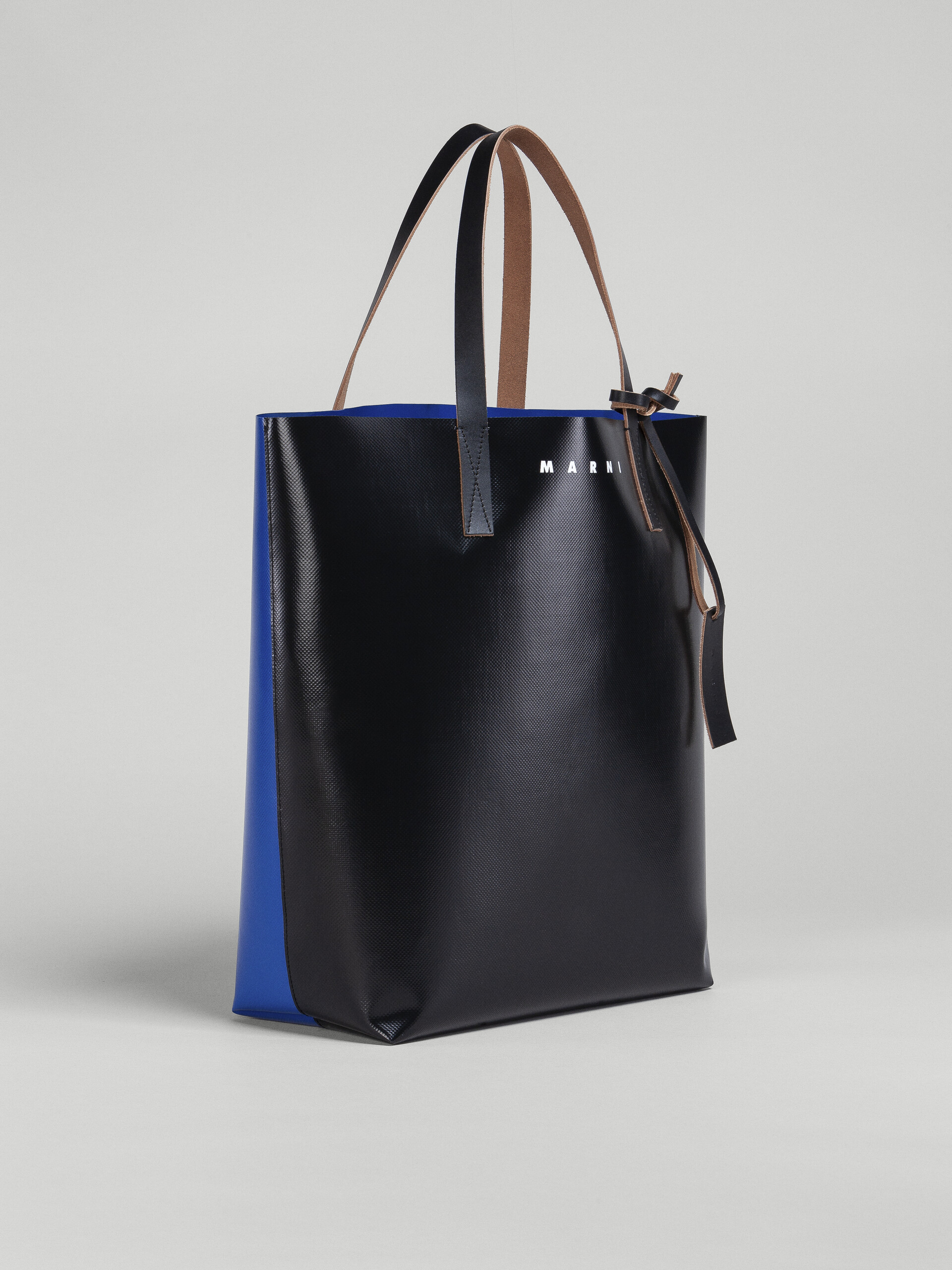 Marni Leather Shopping Bag in Black Womens Bags Tote bags 