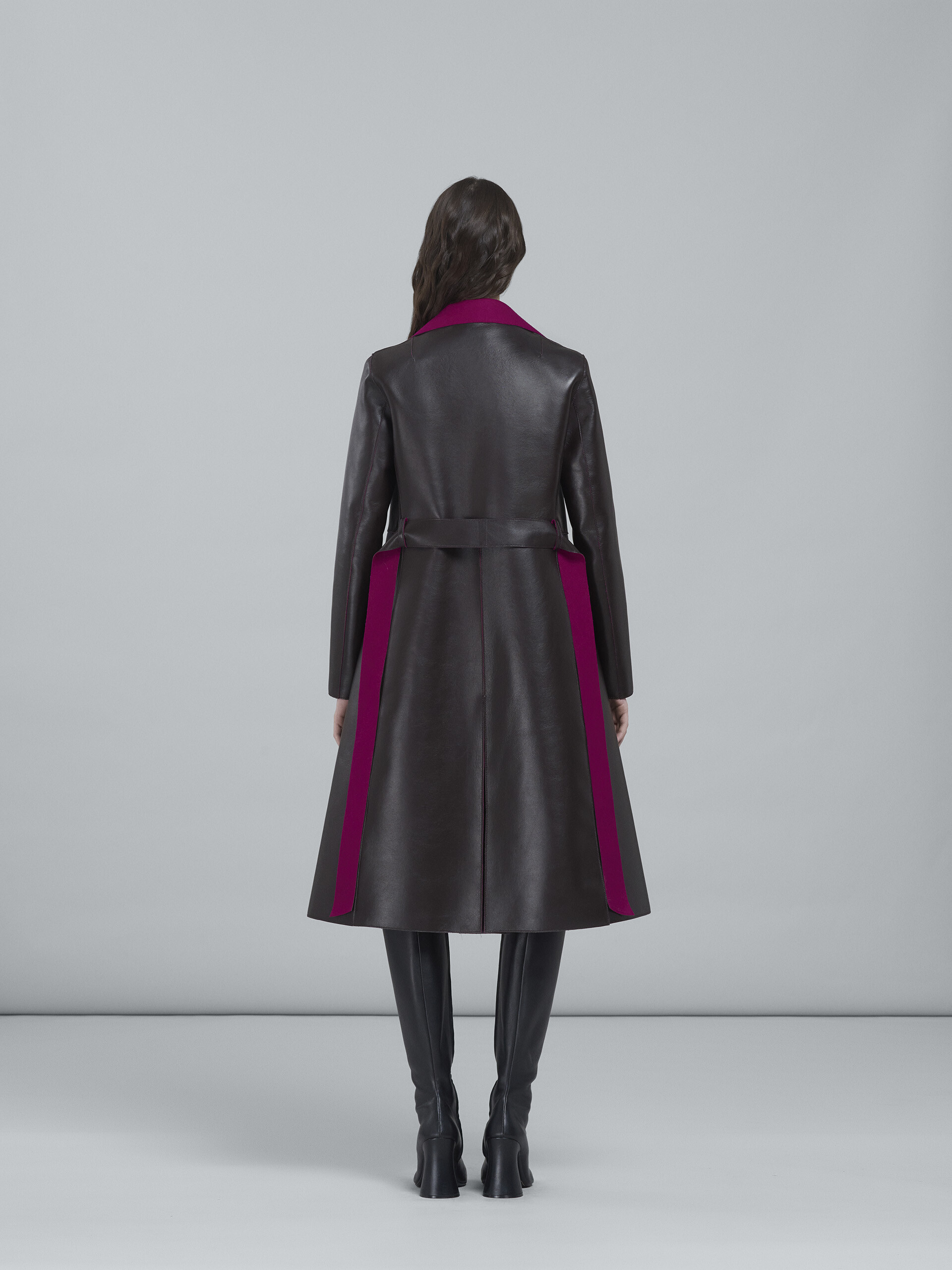 Leather coat - Coat - Image 3