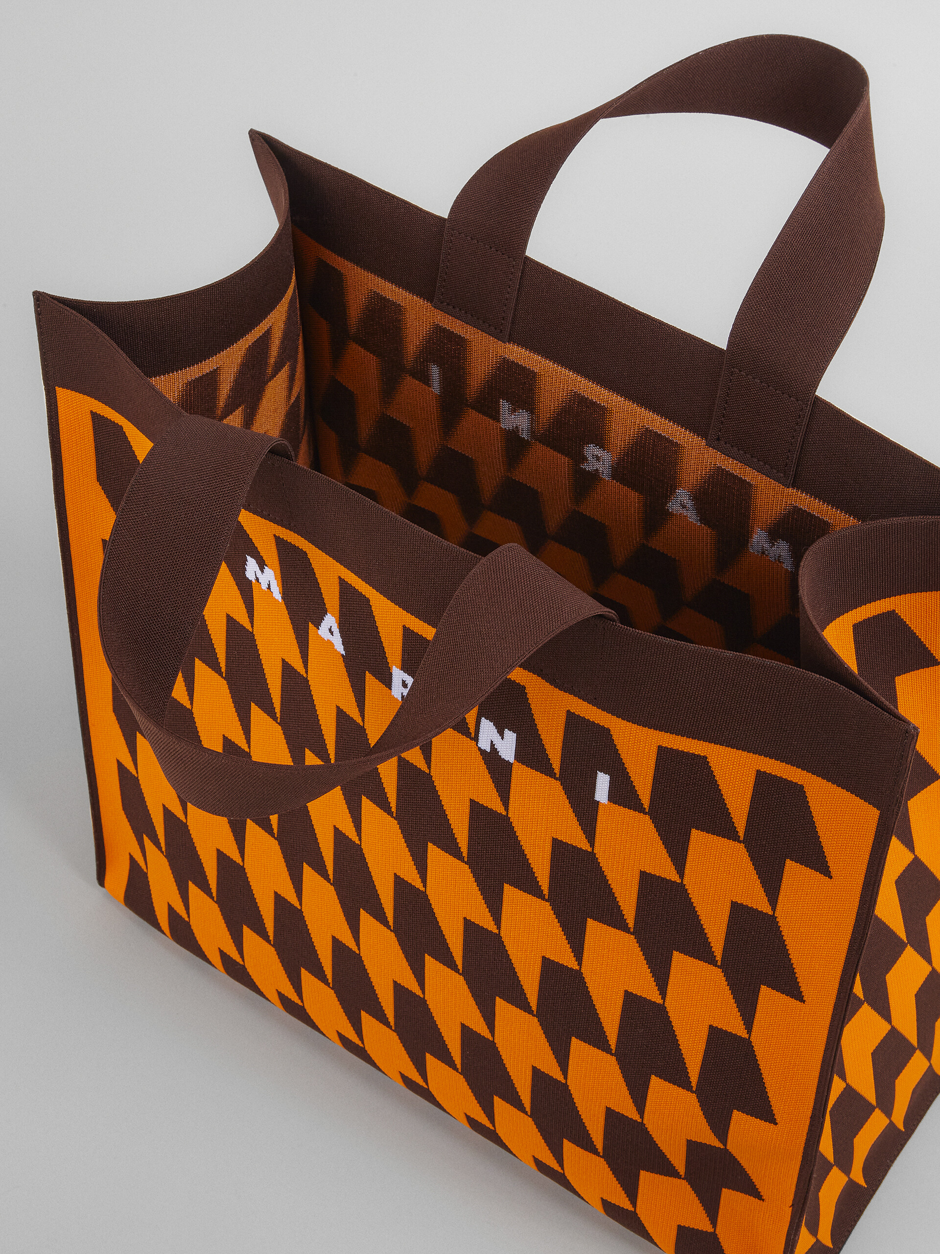 Houndstooth jacquard shopping bag - Shopping Bags - Image 5