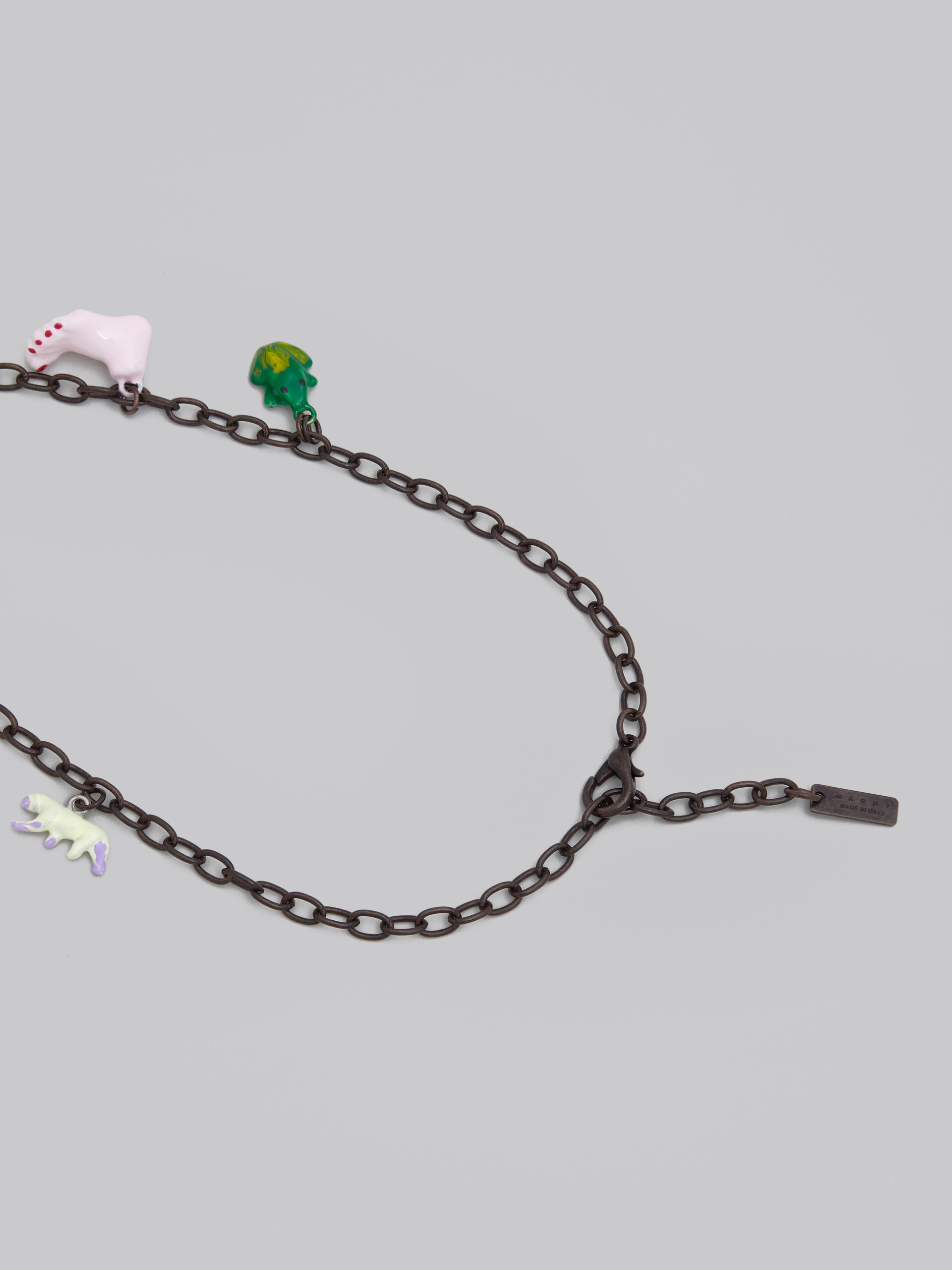 Marni x No Vacancy Inn - Necklace with green pink and yellow pendants - Necklaces - Image 3