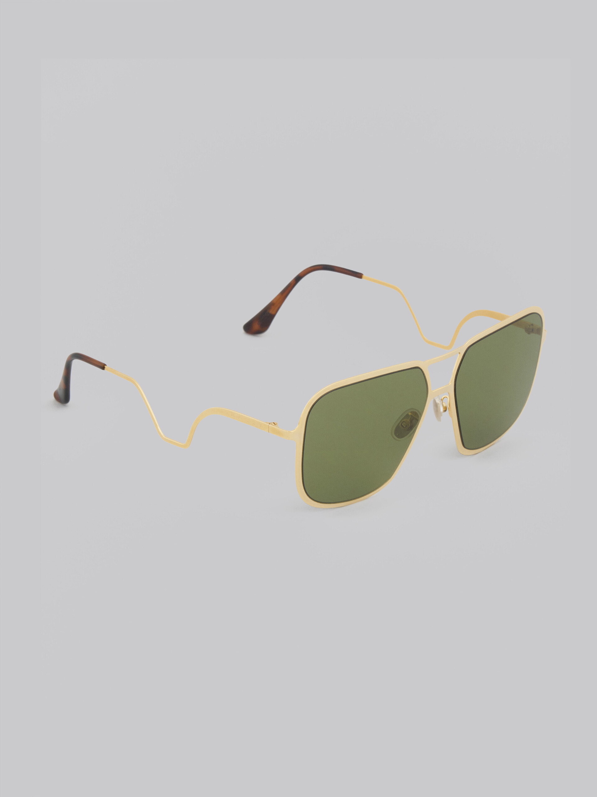 Green HA LONG BAY metal sunglasses - Optical - Image 2