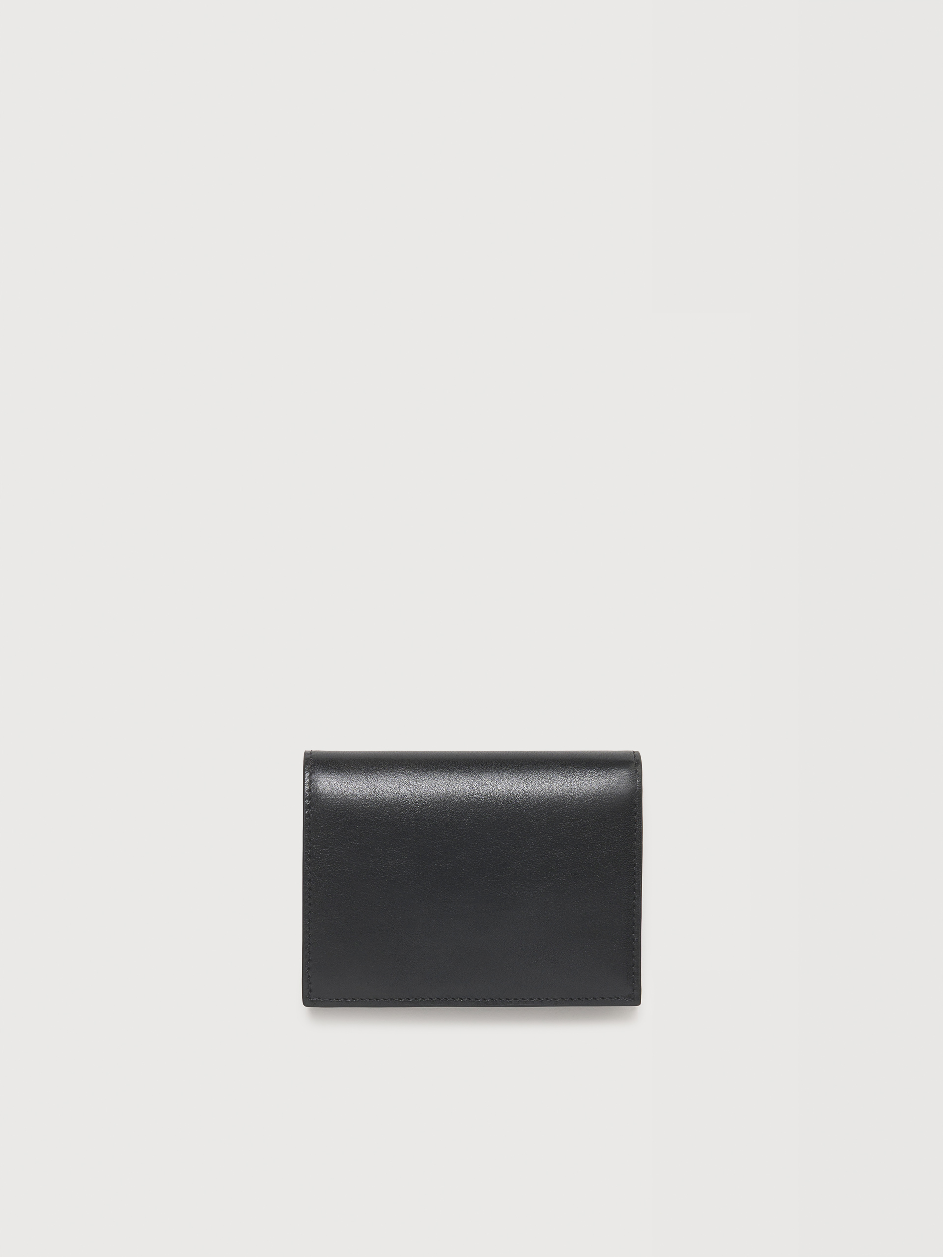 ブラックレザー 二つ折りウォレット スタッズ付き - 財布 - Image 3