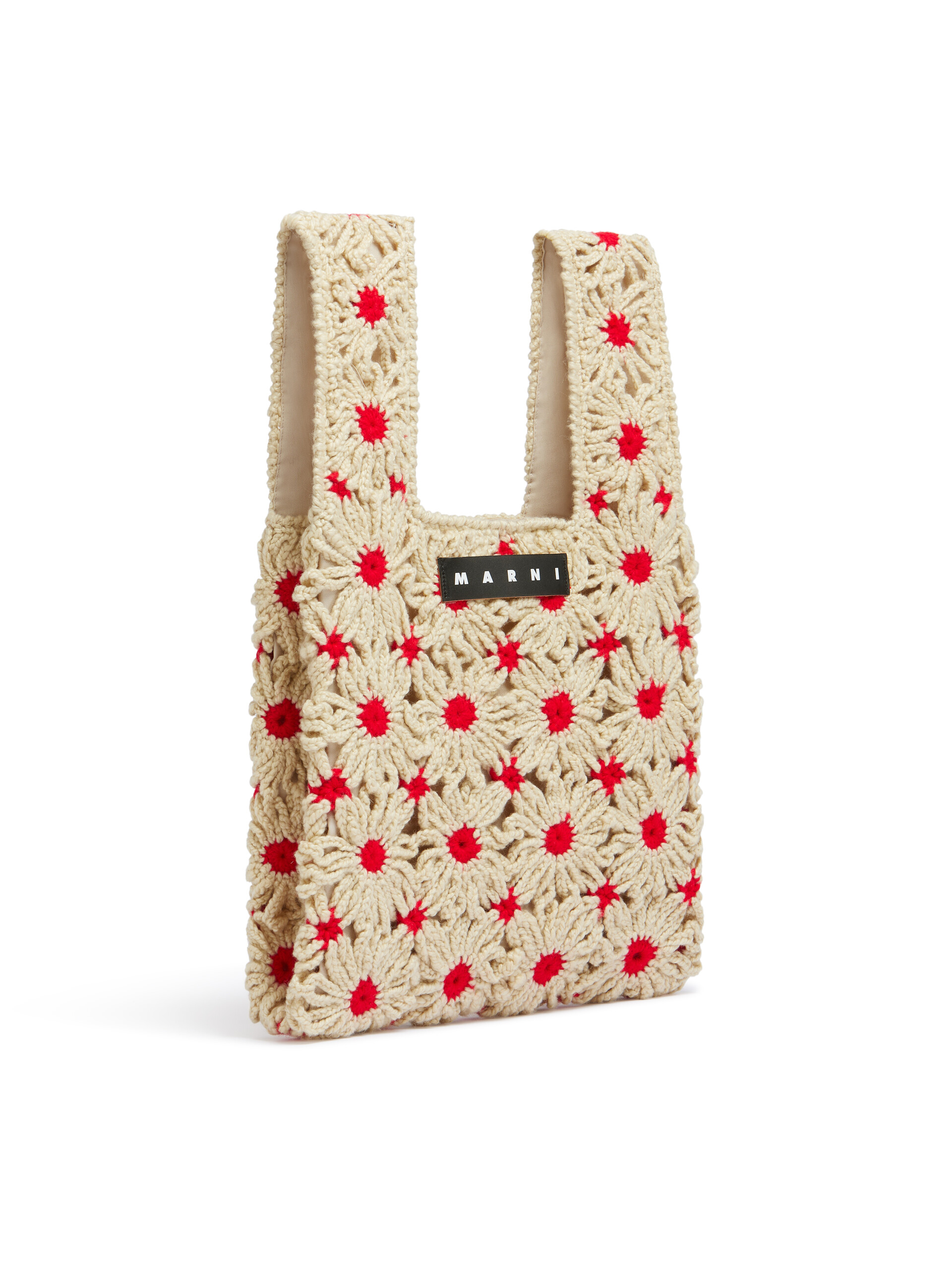 ベージュ イエロー クロシェ製 MARNI MARKET FISH クロシェ