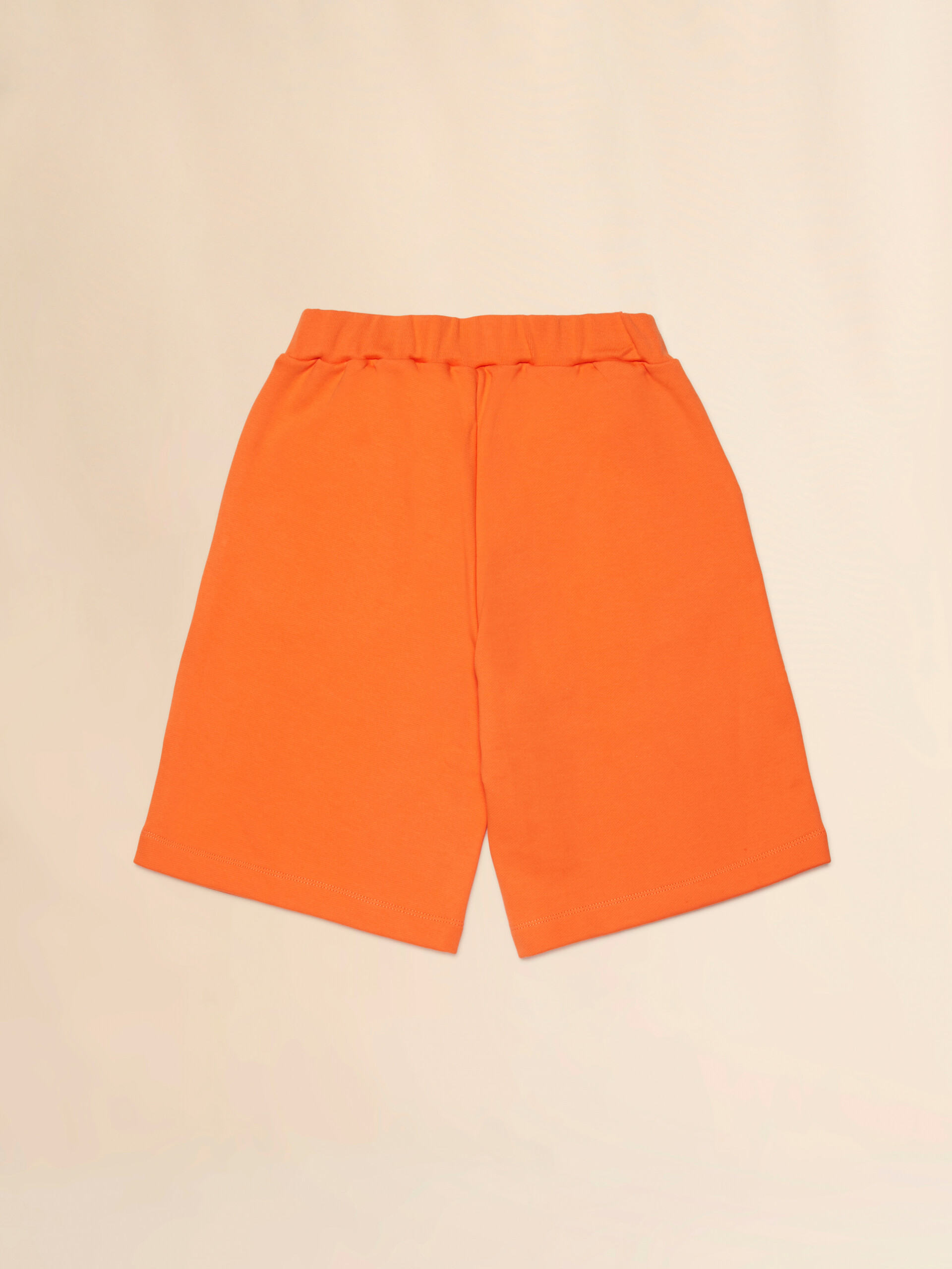 Orange cotton sweat shorts with Marni print - Pants - Image 2