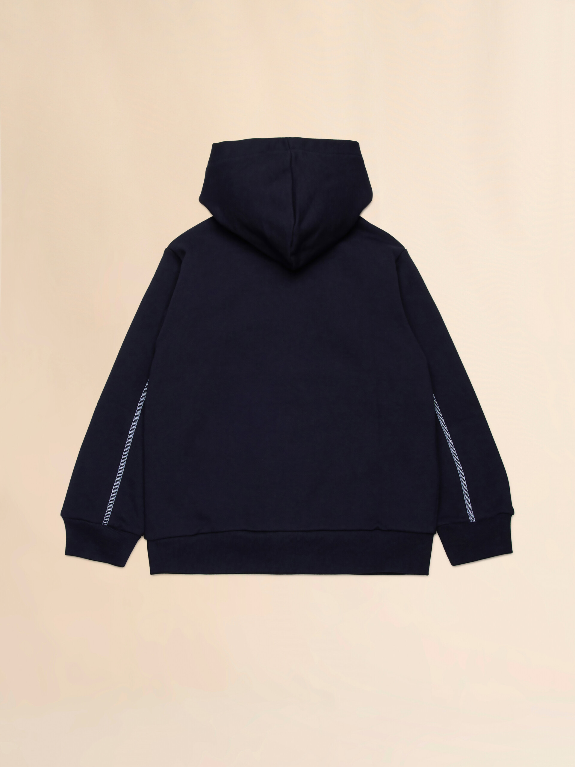 Blue sweatshirt with contrasting seams - Sweaters - Image 2