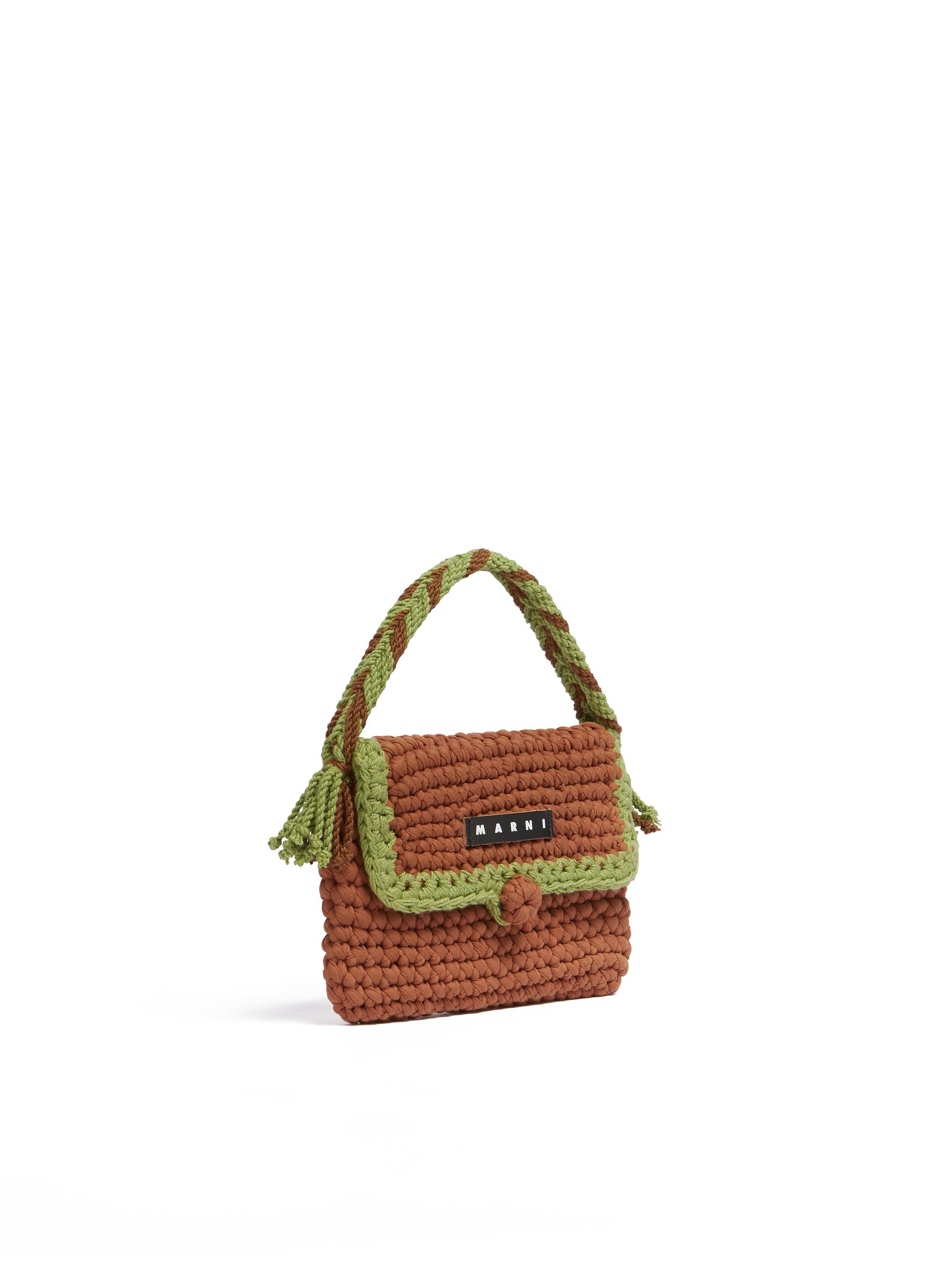 Blue Crochet Marni Market Bread Handbag - Shopping Bags - Image 2