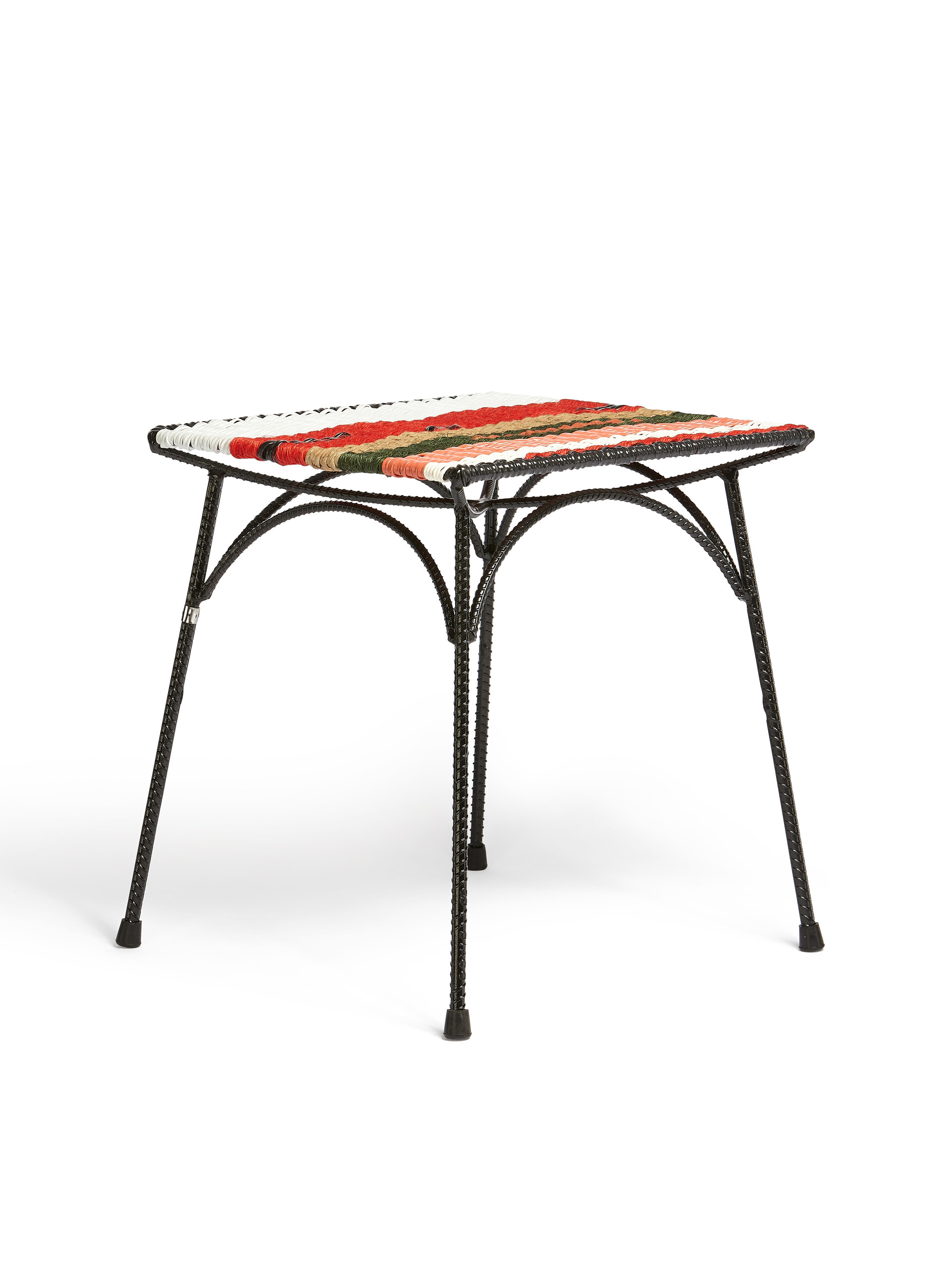 MARNI MARKET stool-table in iron multicolour red PVC - Furniture - Image 2