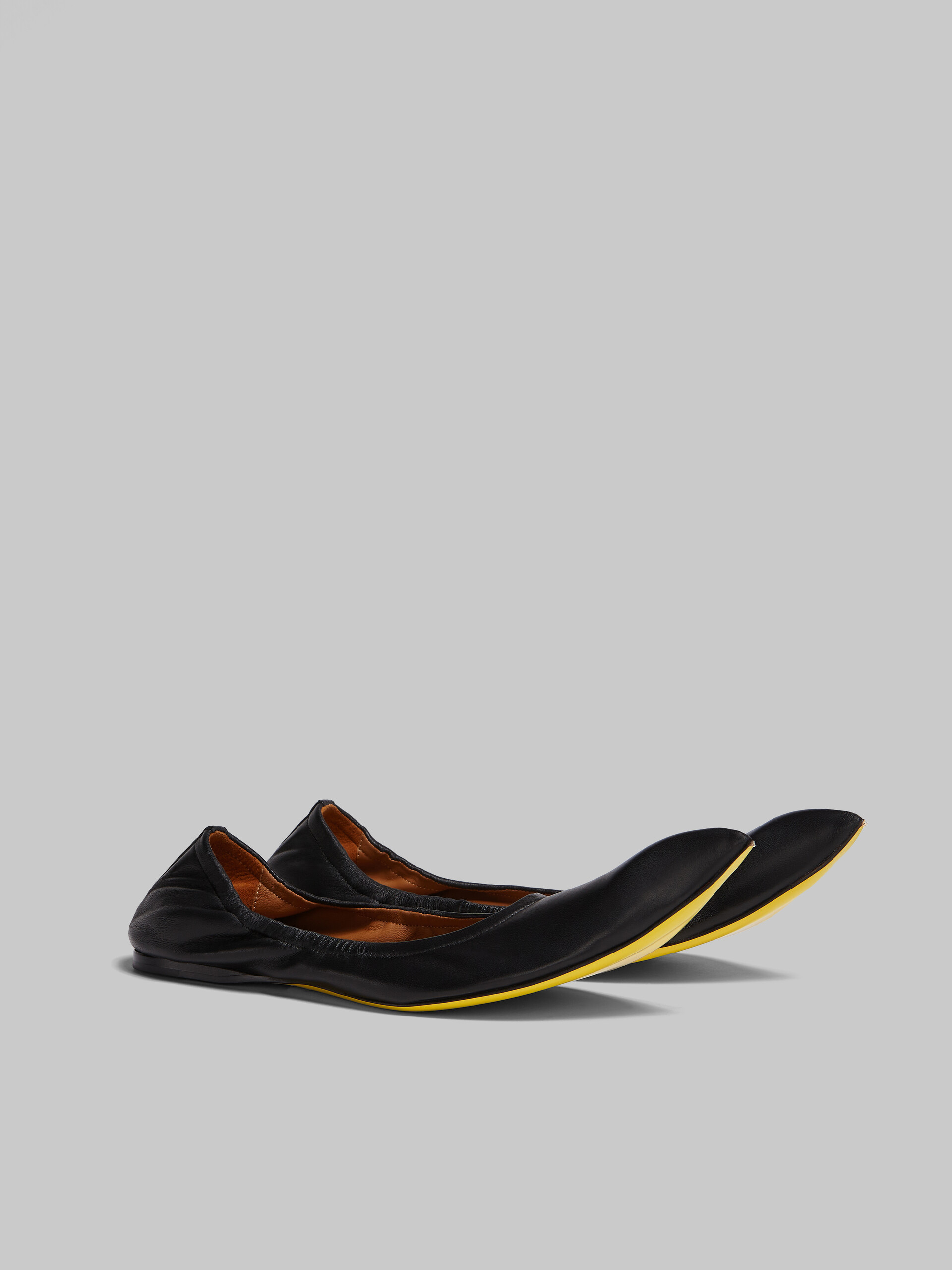 Black nappa pointed-toe ballet flats - Ballet Shoes - Image 2