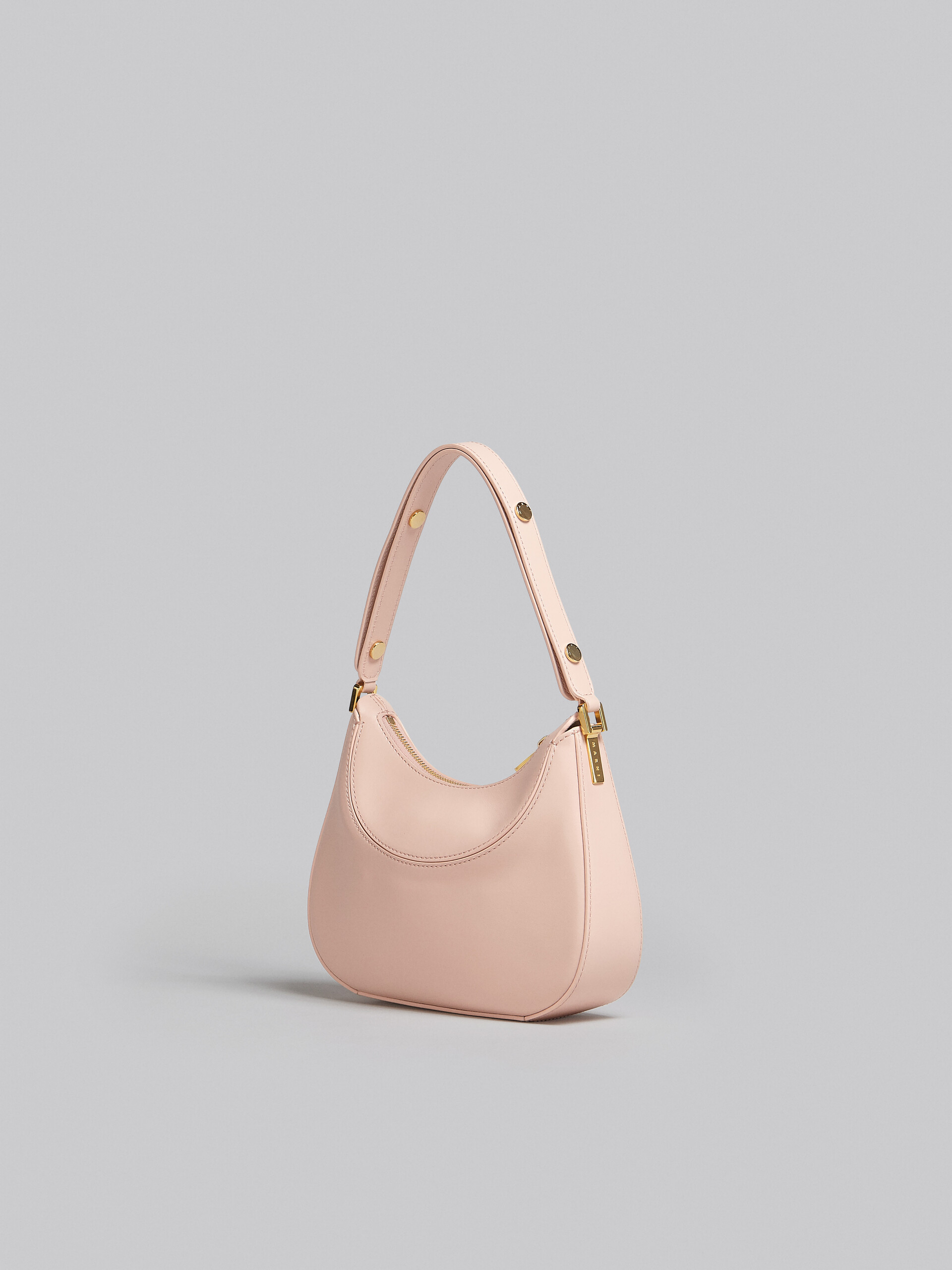 Milano Mini Bag in pink leather - Handbag - Image 2