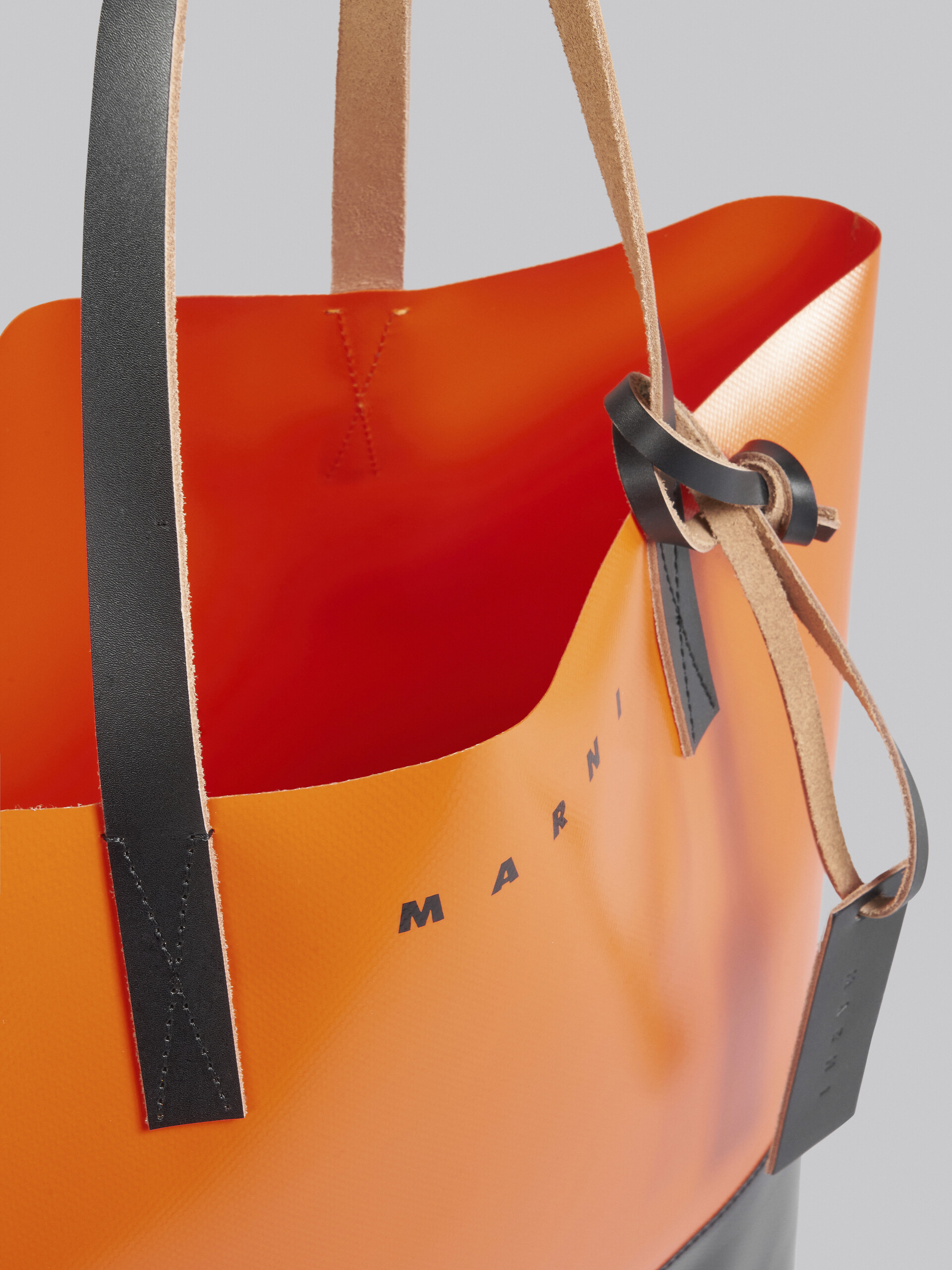 Orange and black Tribeca shopping bag - Shopping Bags - Image 4