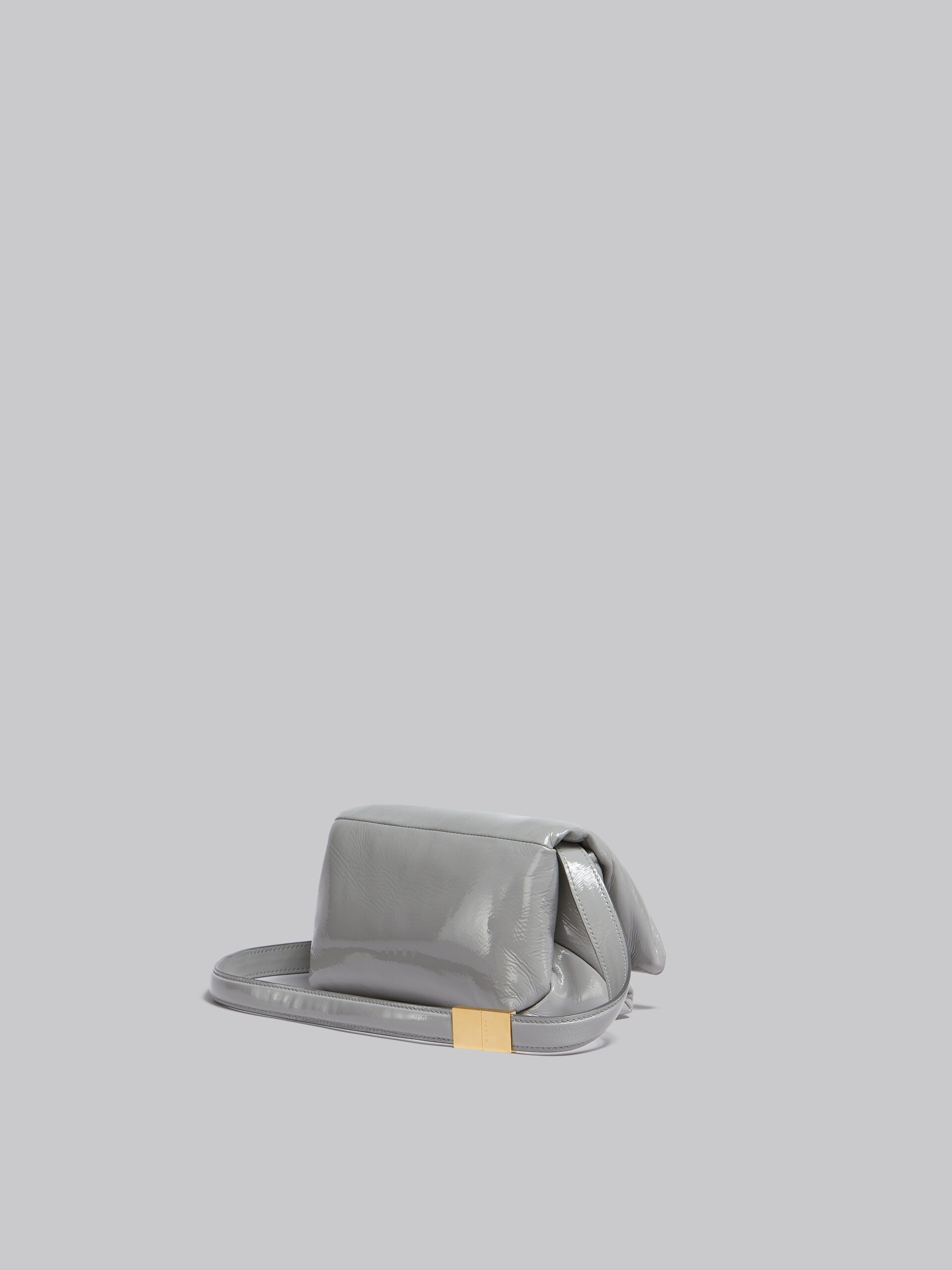 Small grey patent Prisma bag - Shoulder Bag - Image 3