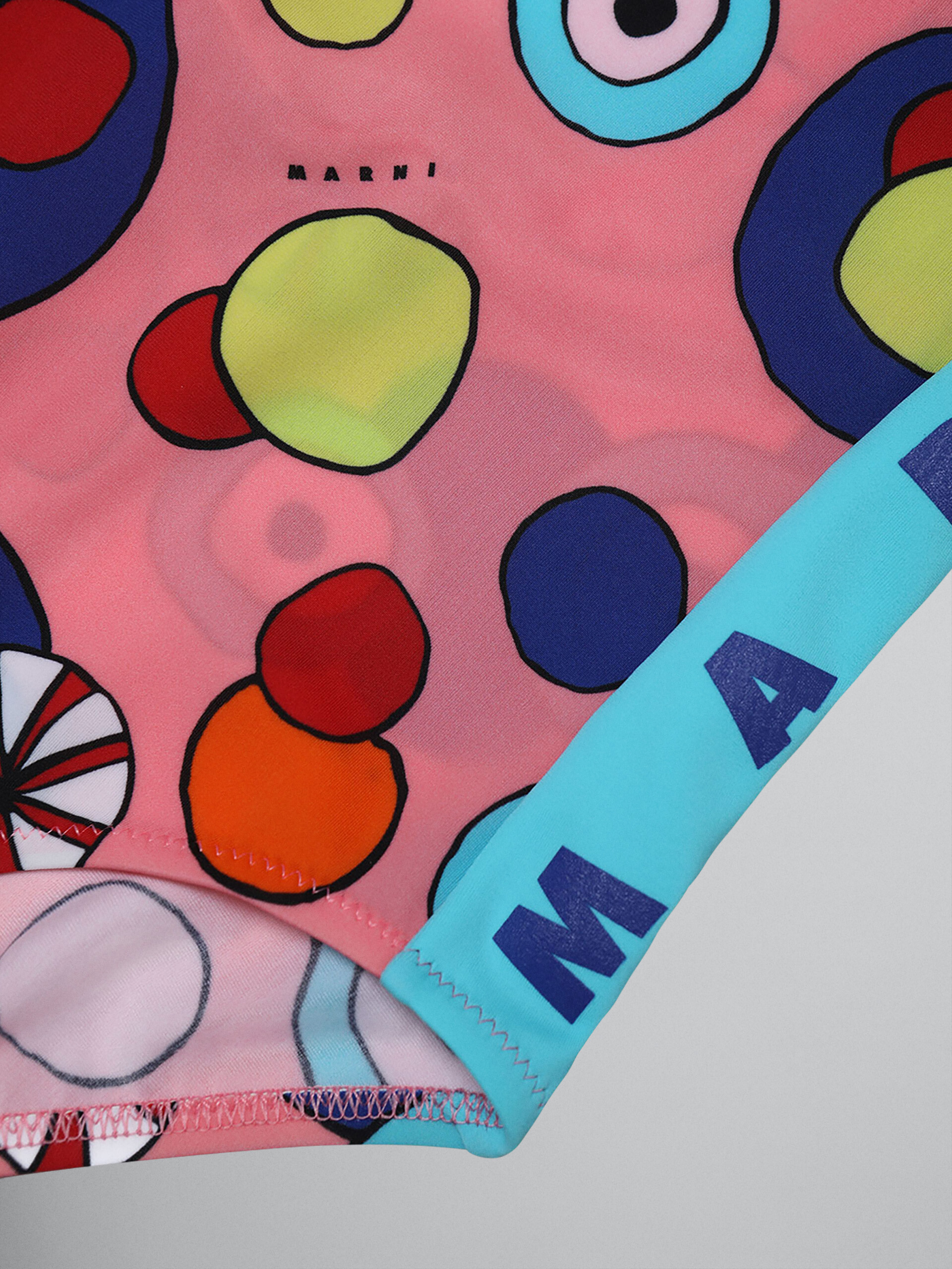 Badeanzug aus Stretchgewebe mit Ombrelloni-Print - Beachwear - Image 3