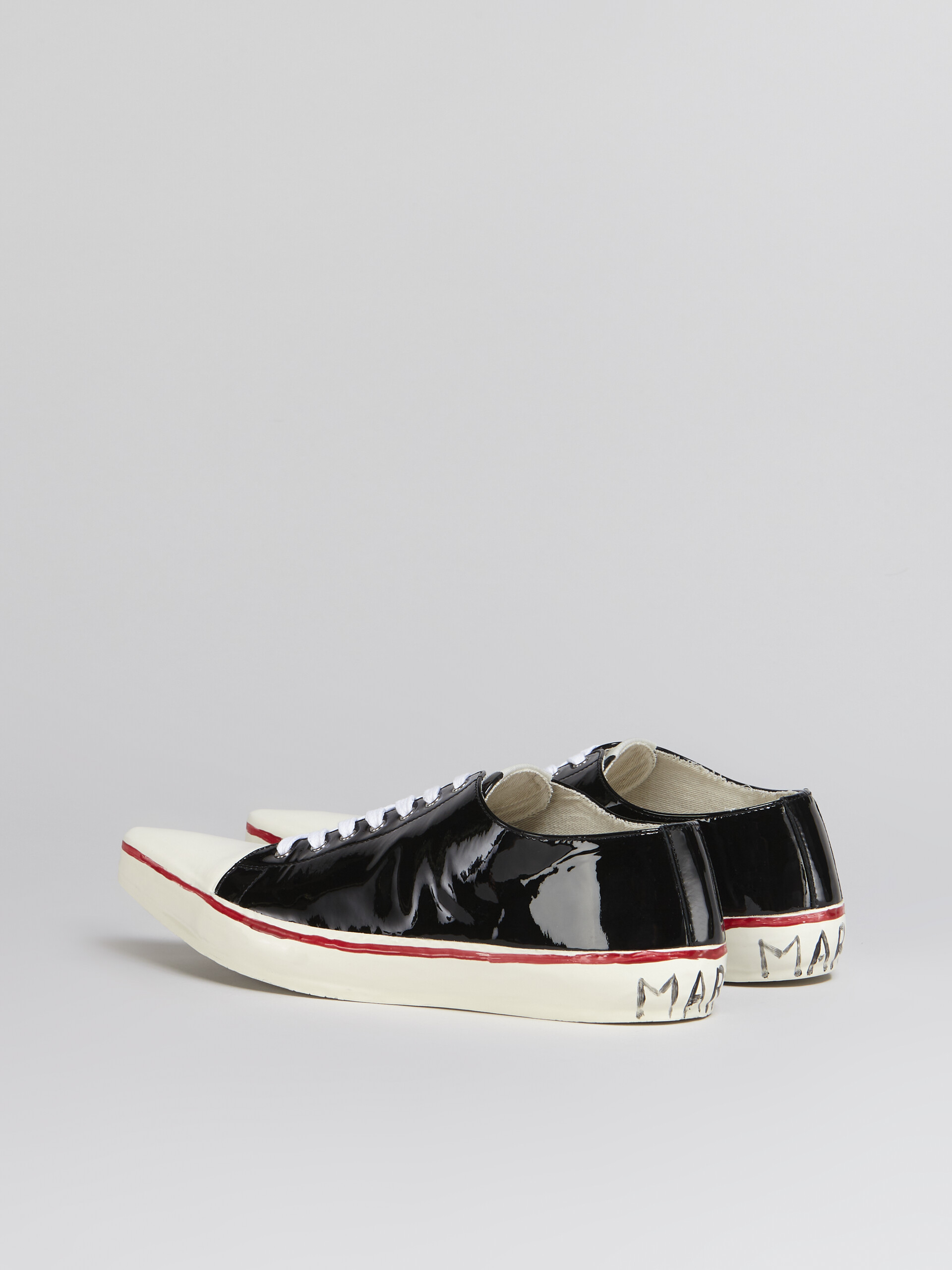 Patent leather GOOEY low-top sneaker w/Marni graffiti-style signature - Sneakers - Image 3