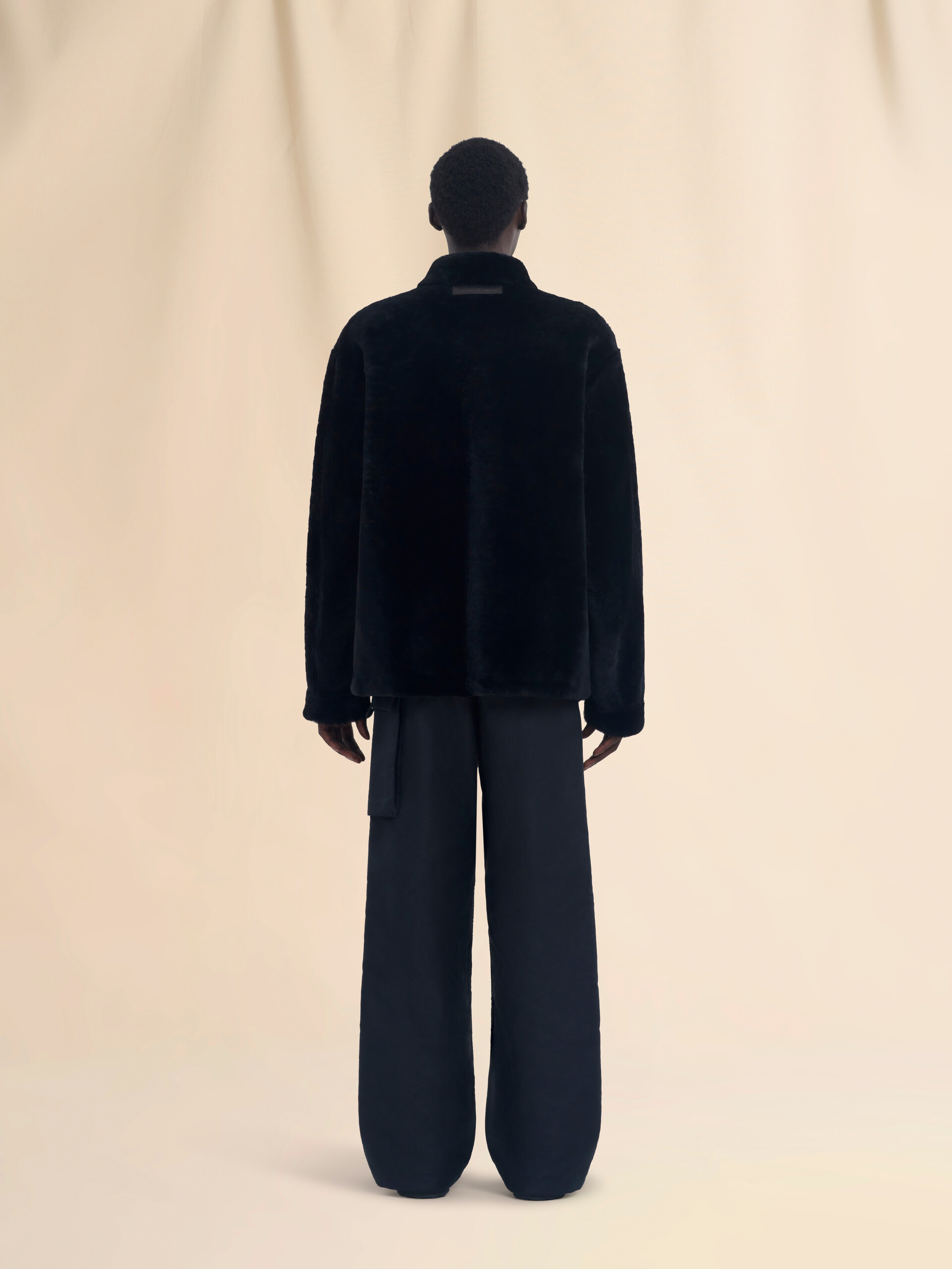 Light blue shaved shearling jacket - Jackets - Image 3