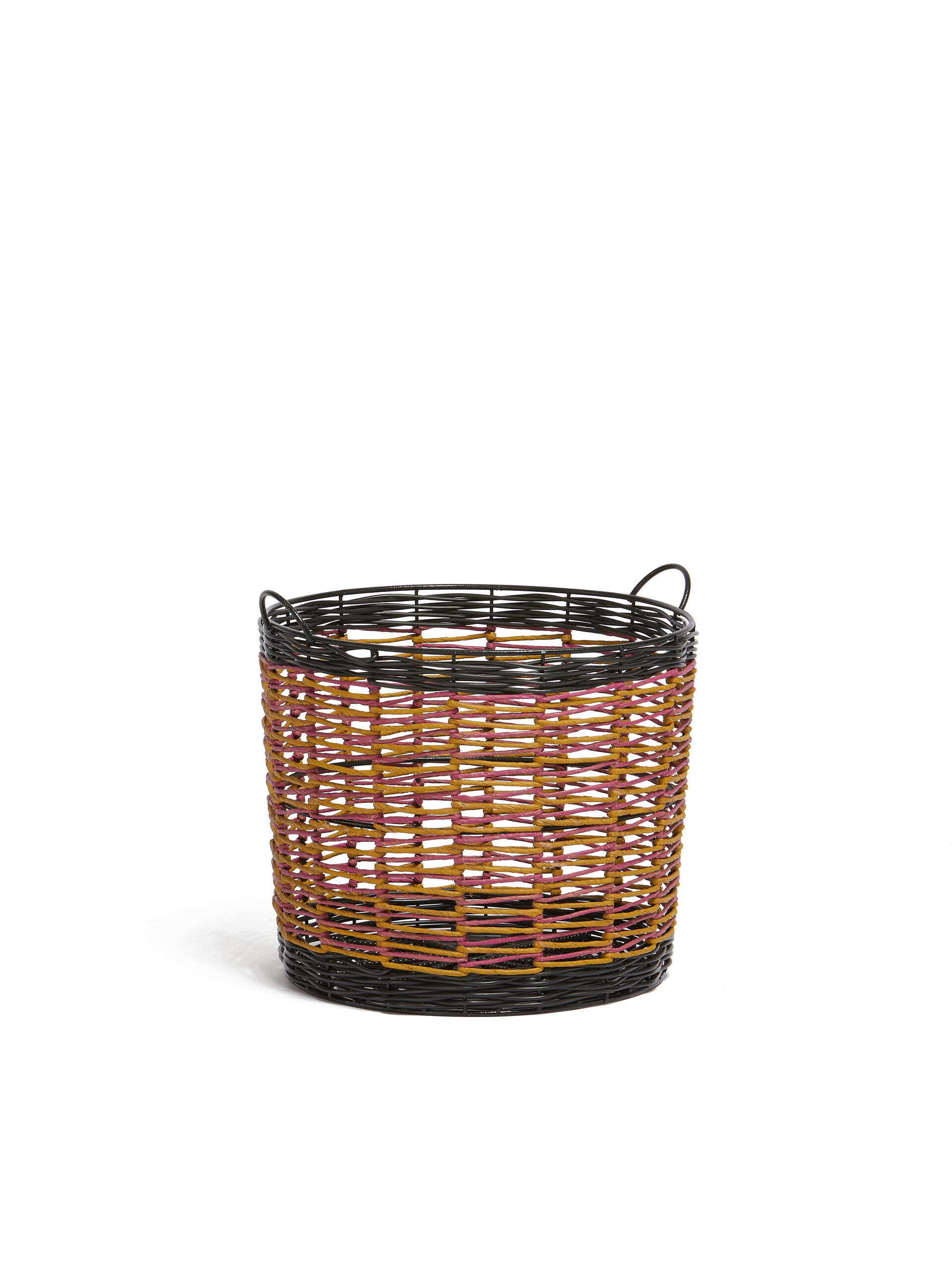 Pink and yellow Marni Market round storage basket - Furniture - Image 2