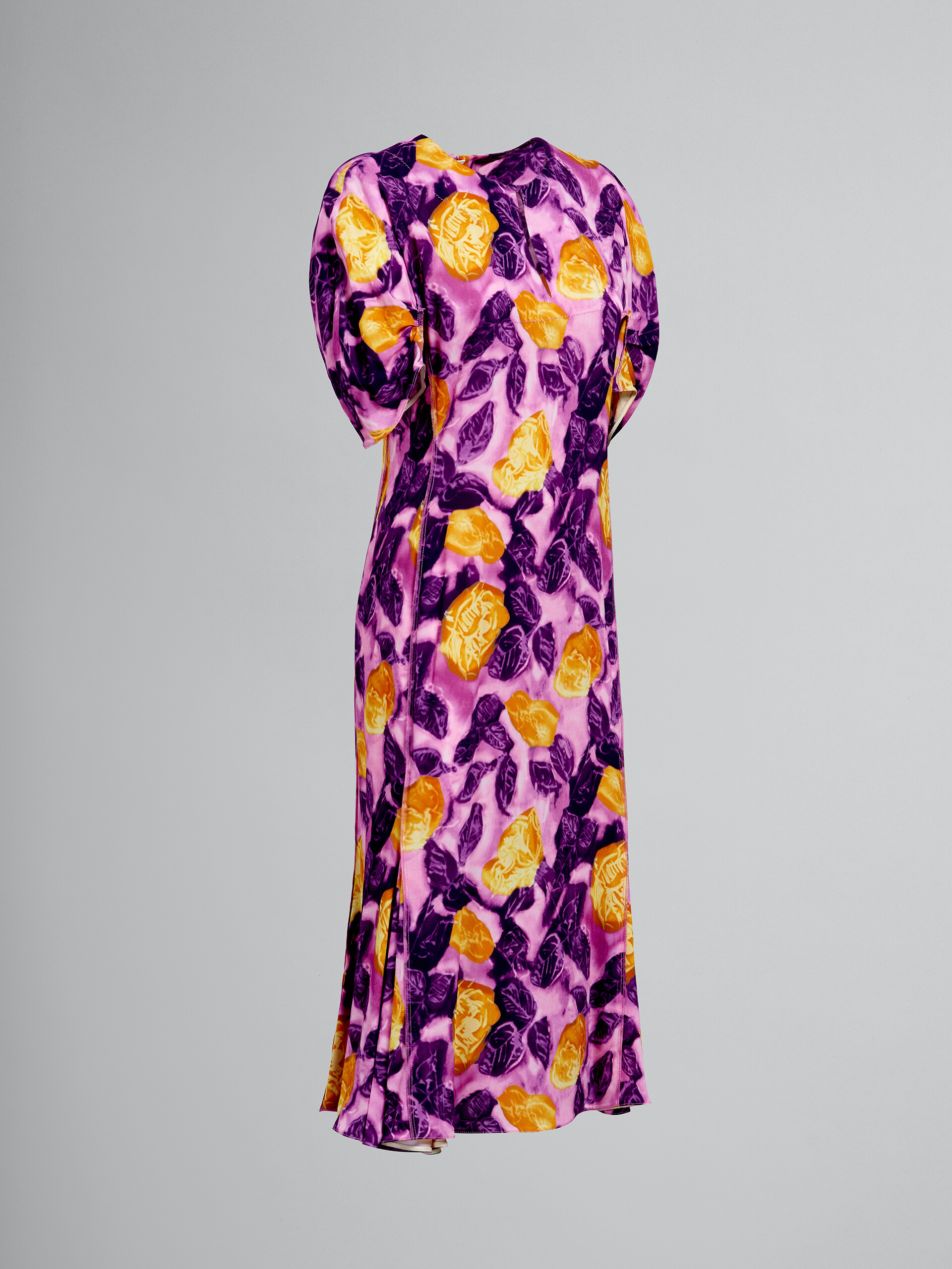 Morning Blossom print viscose sablè dress - Dresses - Image 2