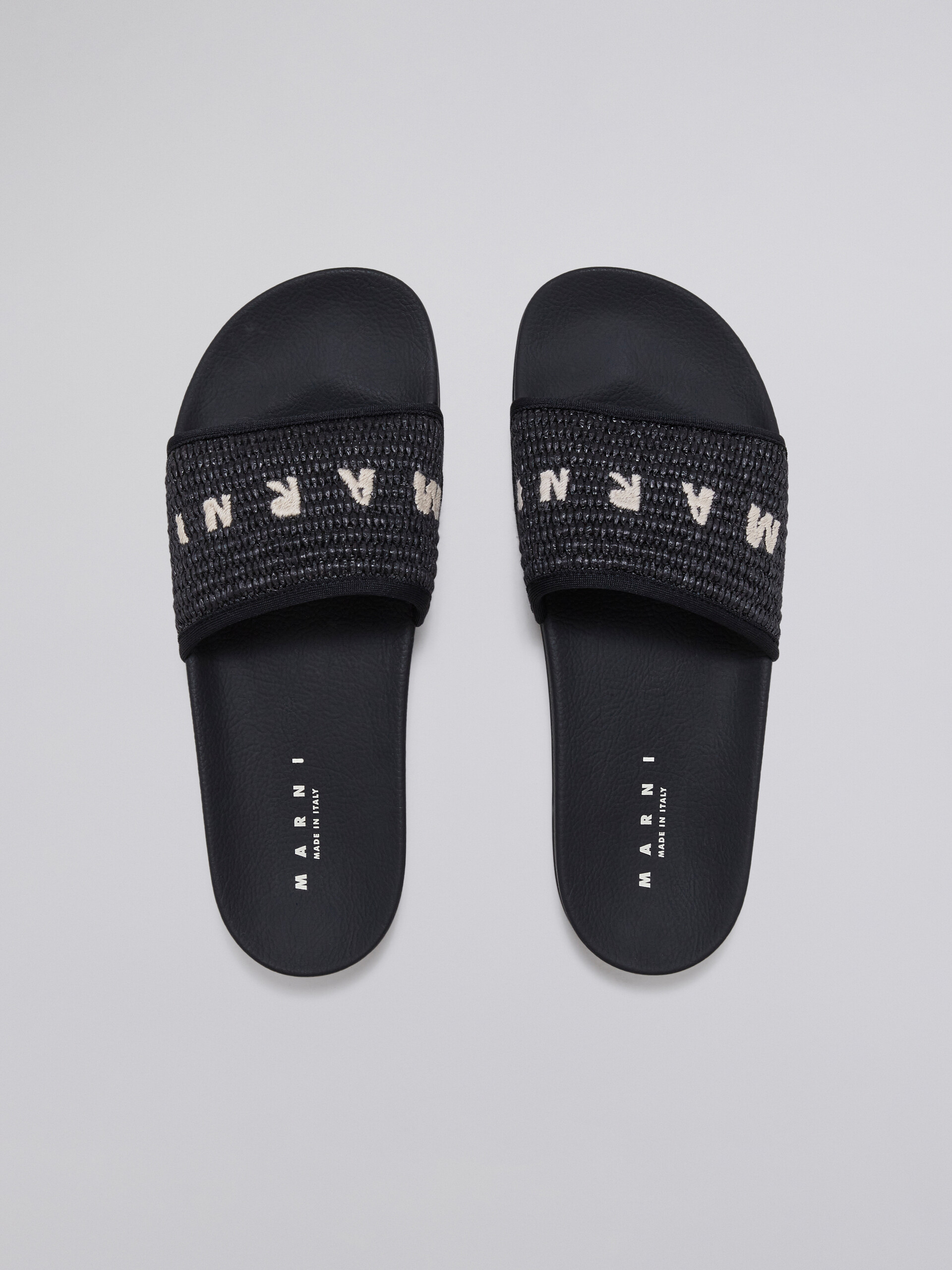 Black raffia sandal - Sandals - Image 4