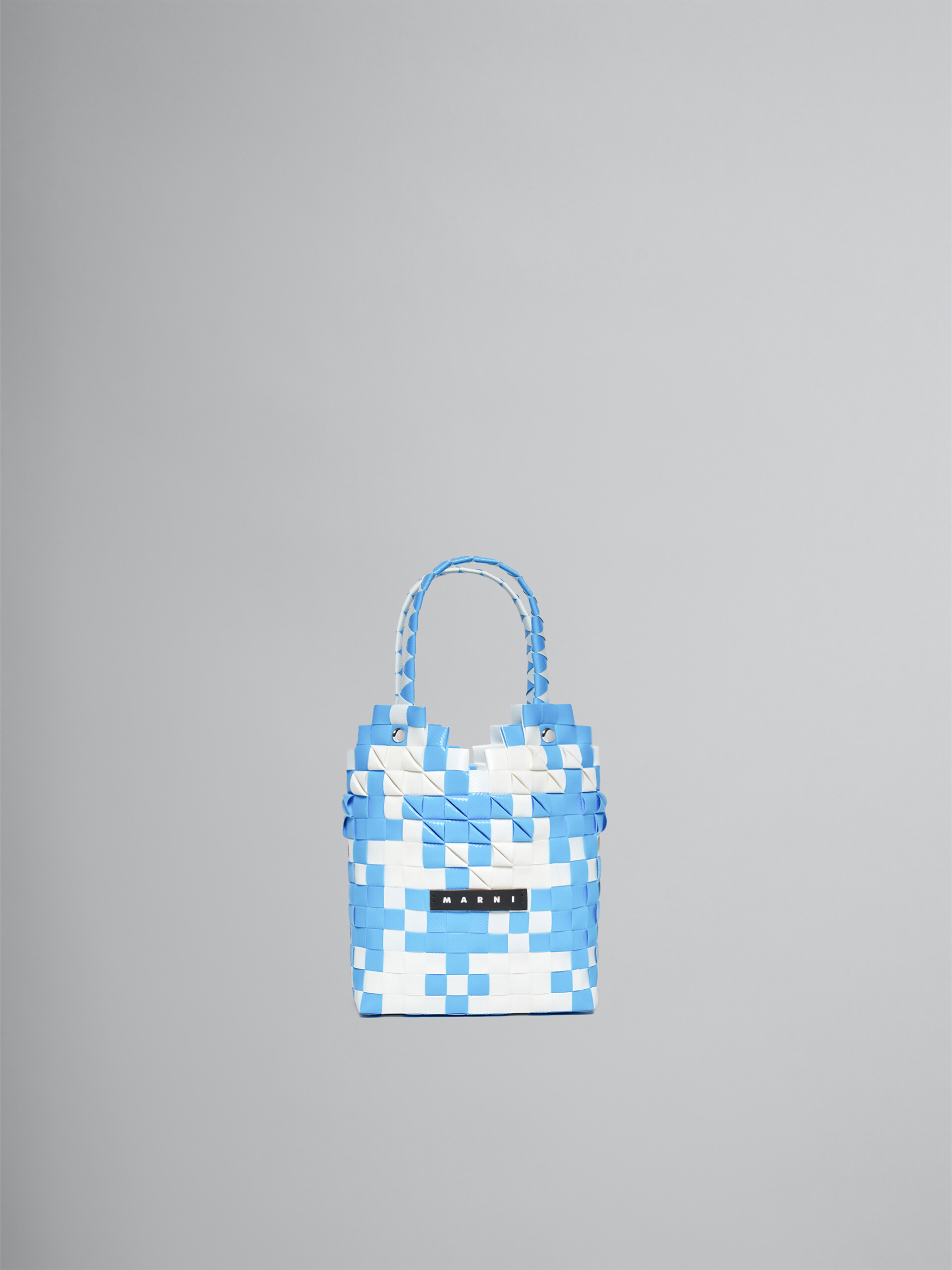 Hellrosa gewebter Shopper Diamond Basket - Tasche - Image 1