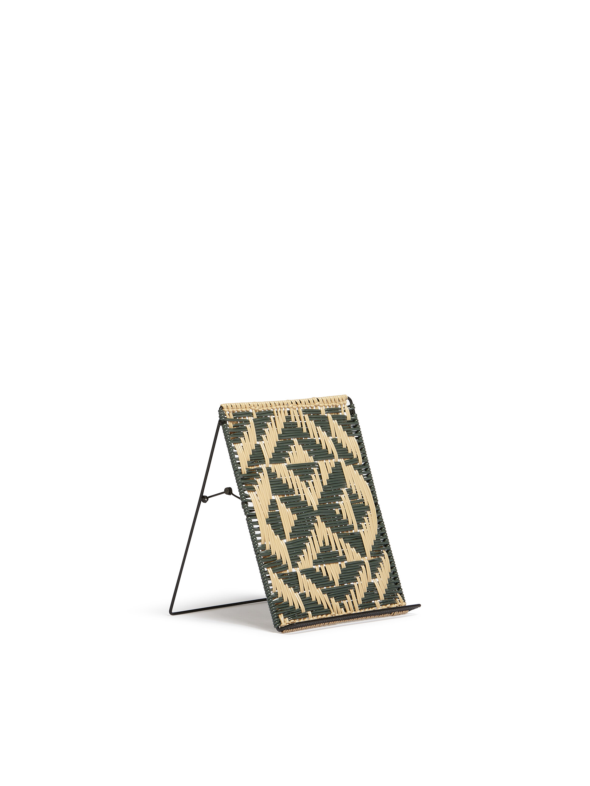 MARNI MARKET beige and black woven iPad stand - Furniture - Image 2