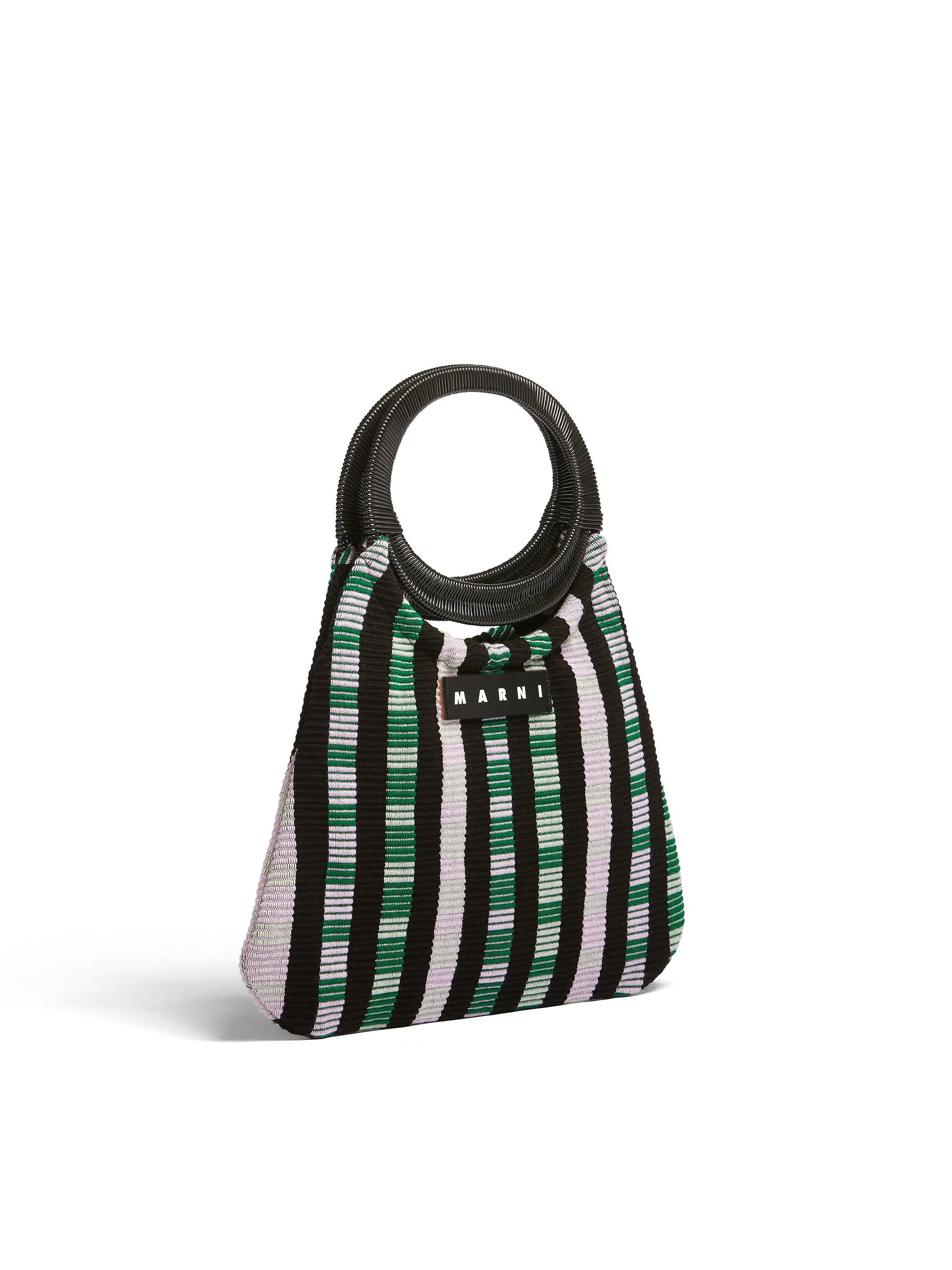 MARNI MARKET bag in multicolor striped cotton - Bags - Image 2