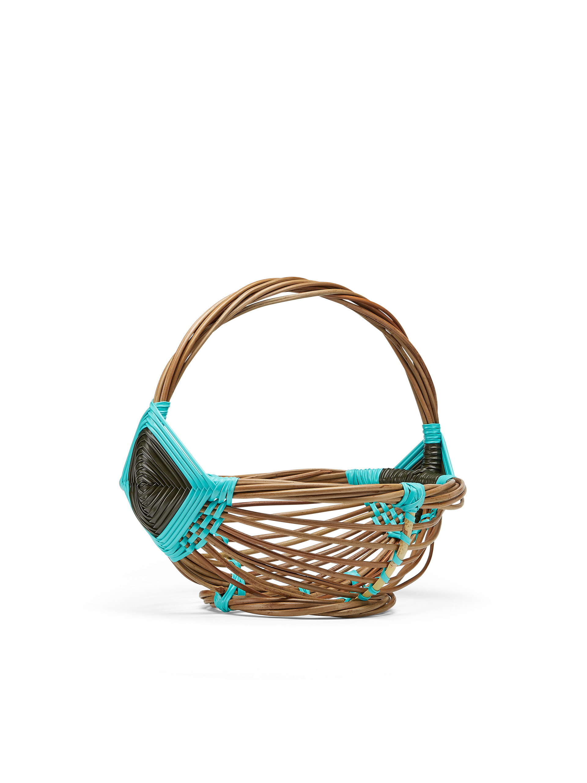 MARNI MARKET large fruit basket in natural fibre and PVC - Accessories - Image 2