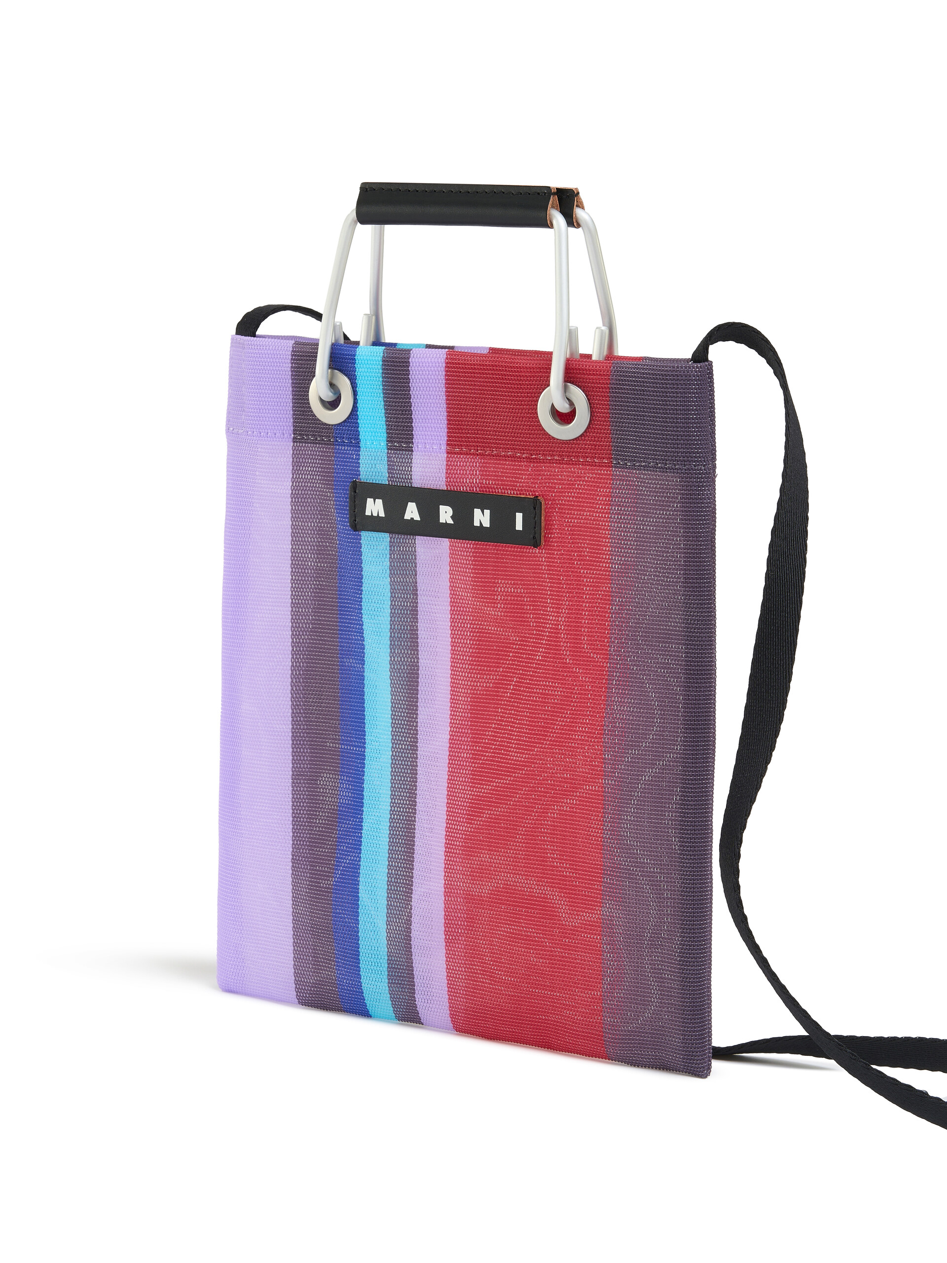 グリーンブルー(ターコイズ) MARNI MARKET STRIPE MINI SHOULDER BAG - Sacs - Image 4