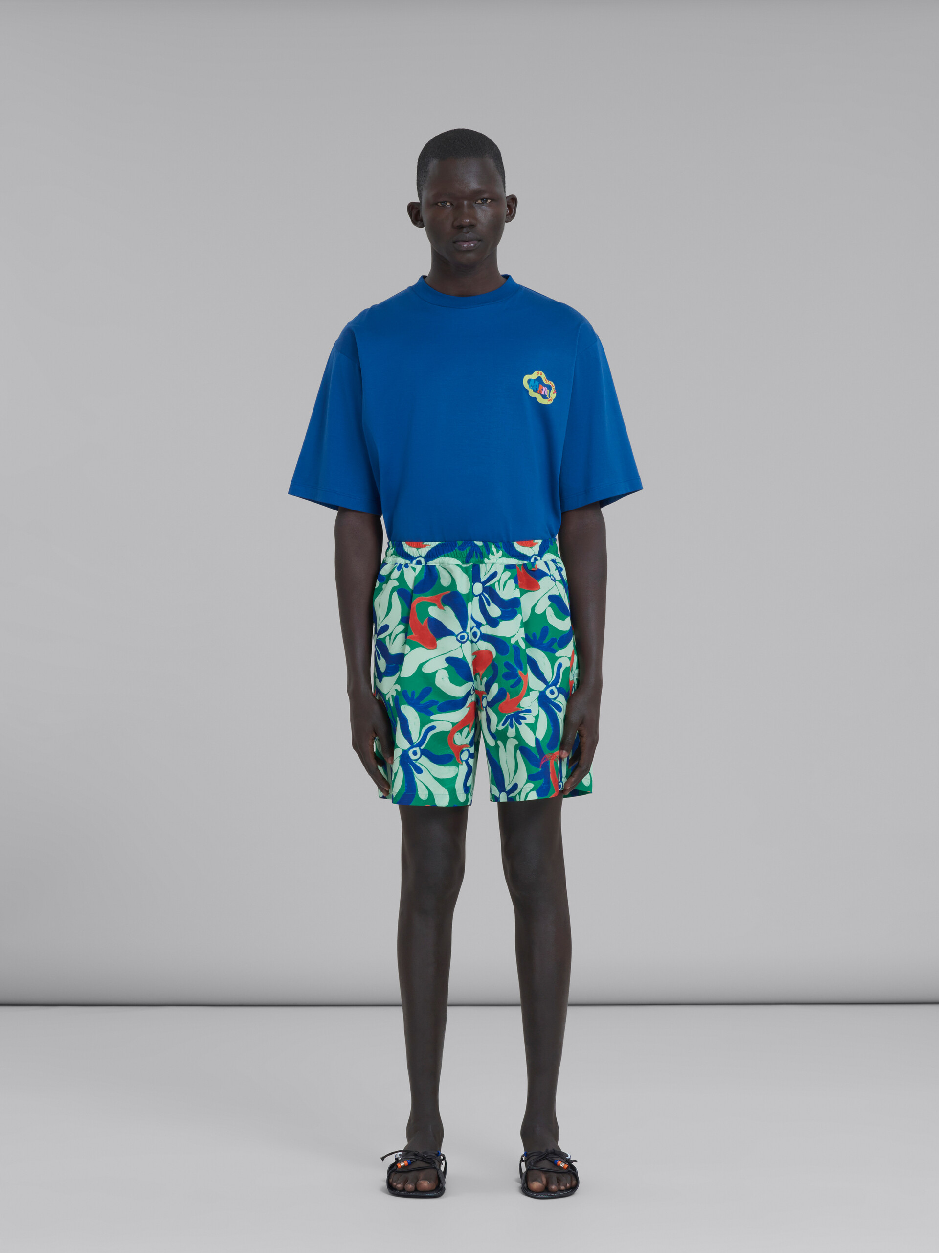 Marni x No Vacancy Inn - Nylon swim shorts with Chippy Fishes print - Swimwear - Image 2