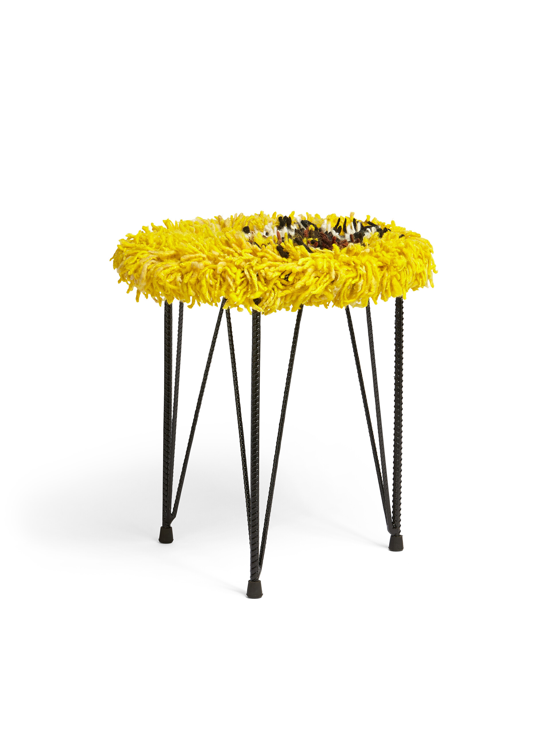 Flower MARNI MARKET stool in iron and wool - Furniture - Image 2