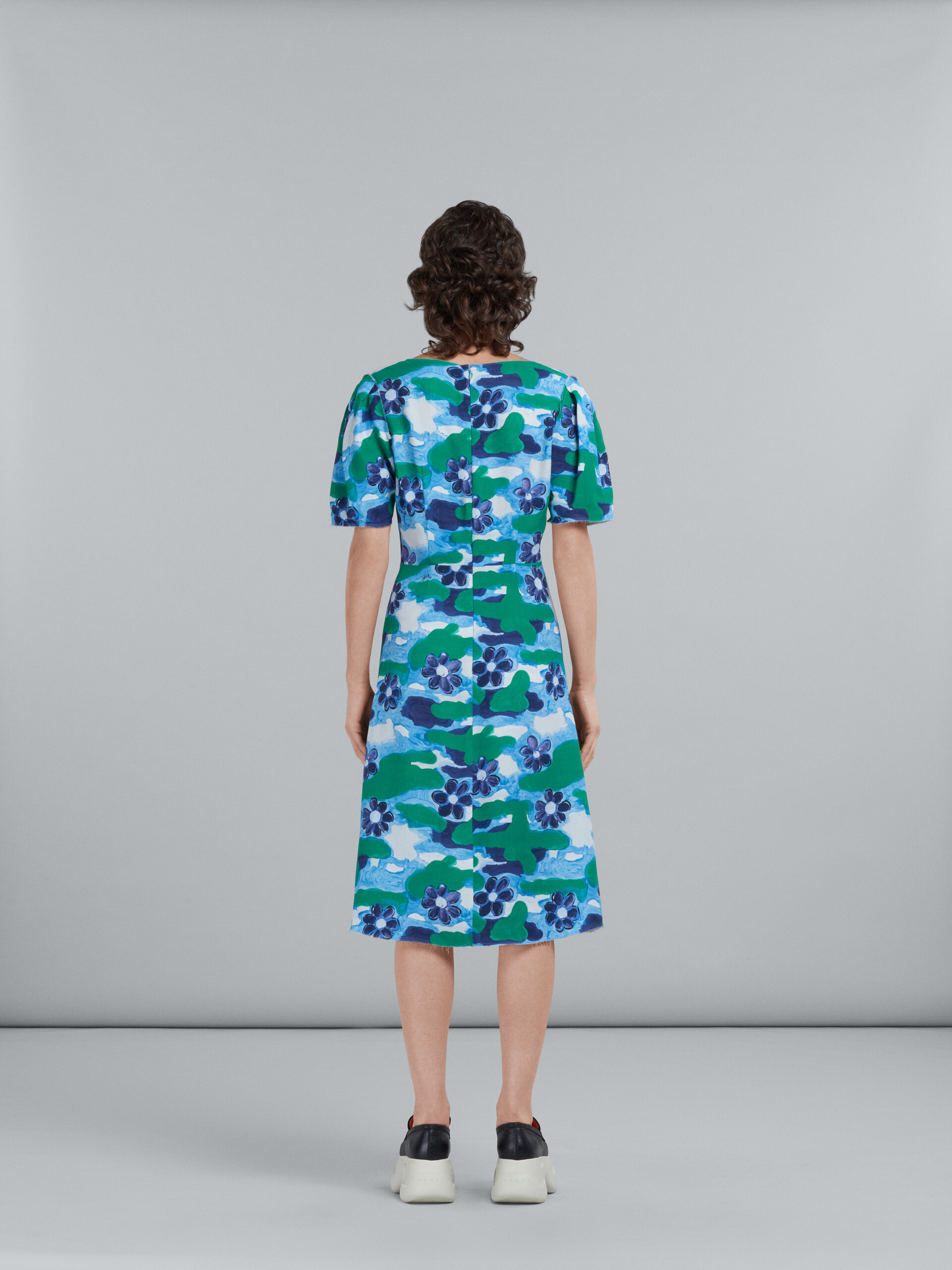 Printed cady dress - Dresses - Image 3